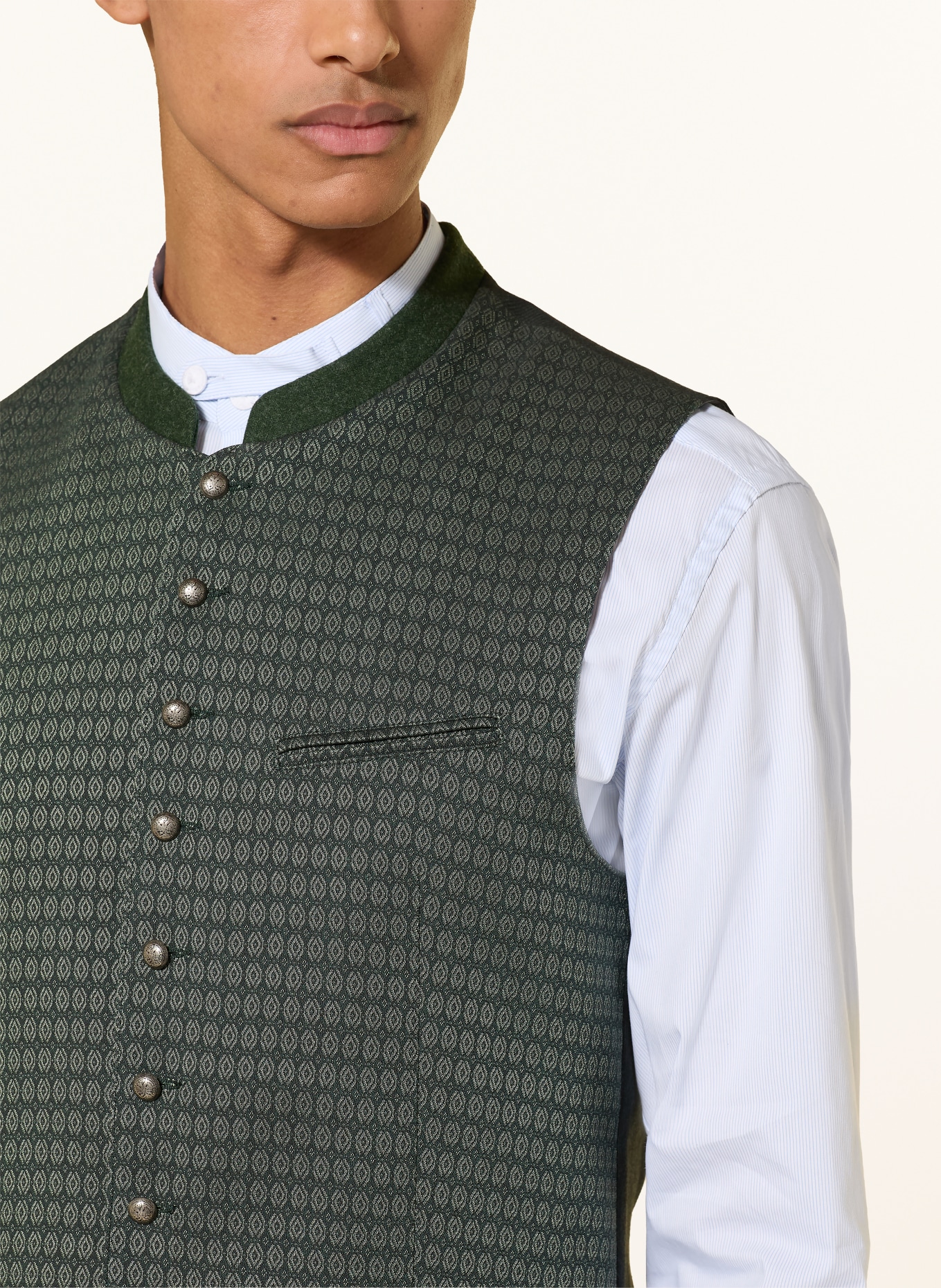 Hammerschmid Traditional vest NORBERT Slim Fit: DARK GREEN