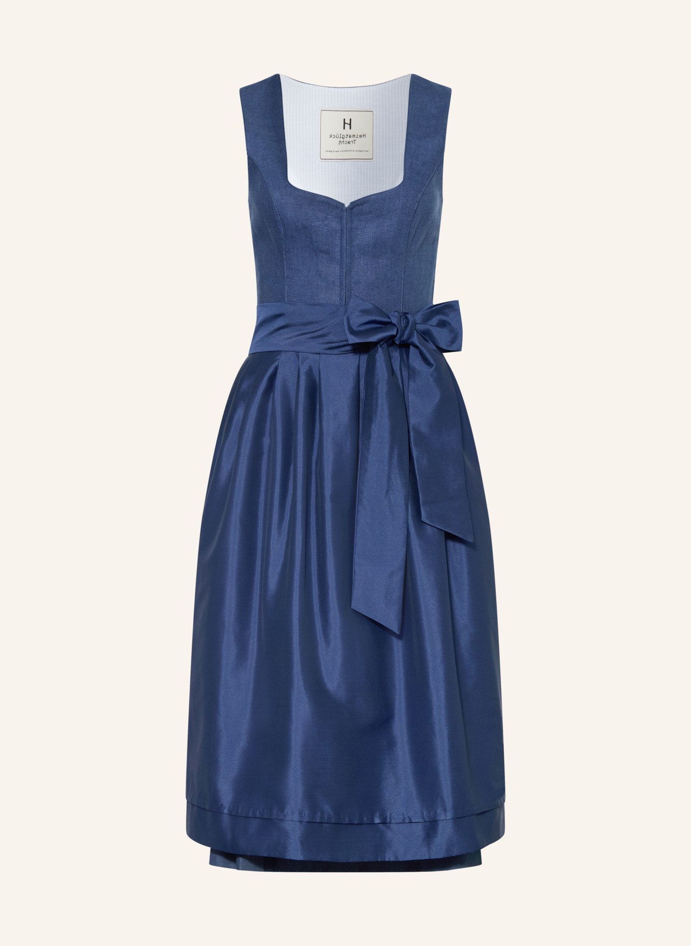 Heimatglück Tracht LISELOTTE Dirndl: BLUE / DARK BLUE