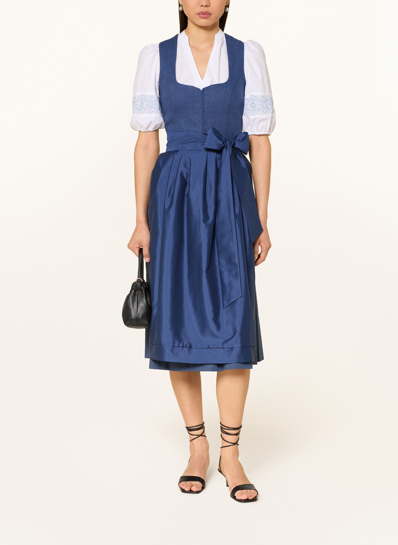 Heimatglück Tracht LISELOTTE Dirndl: BLUE / DARK BLUE