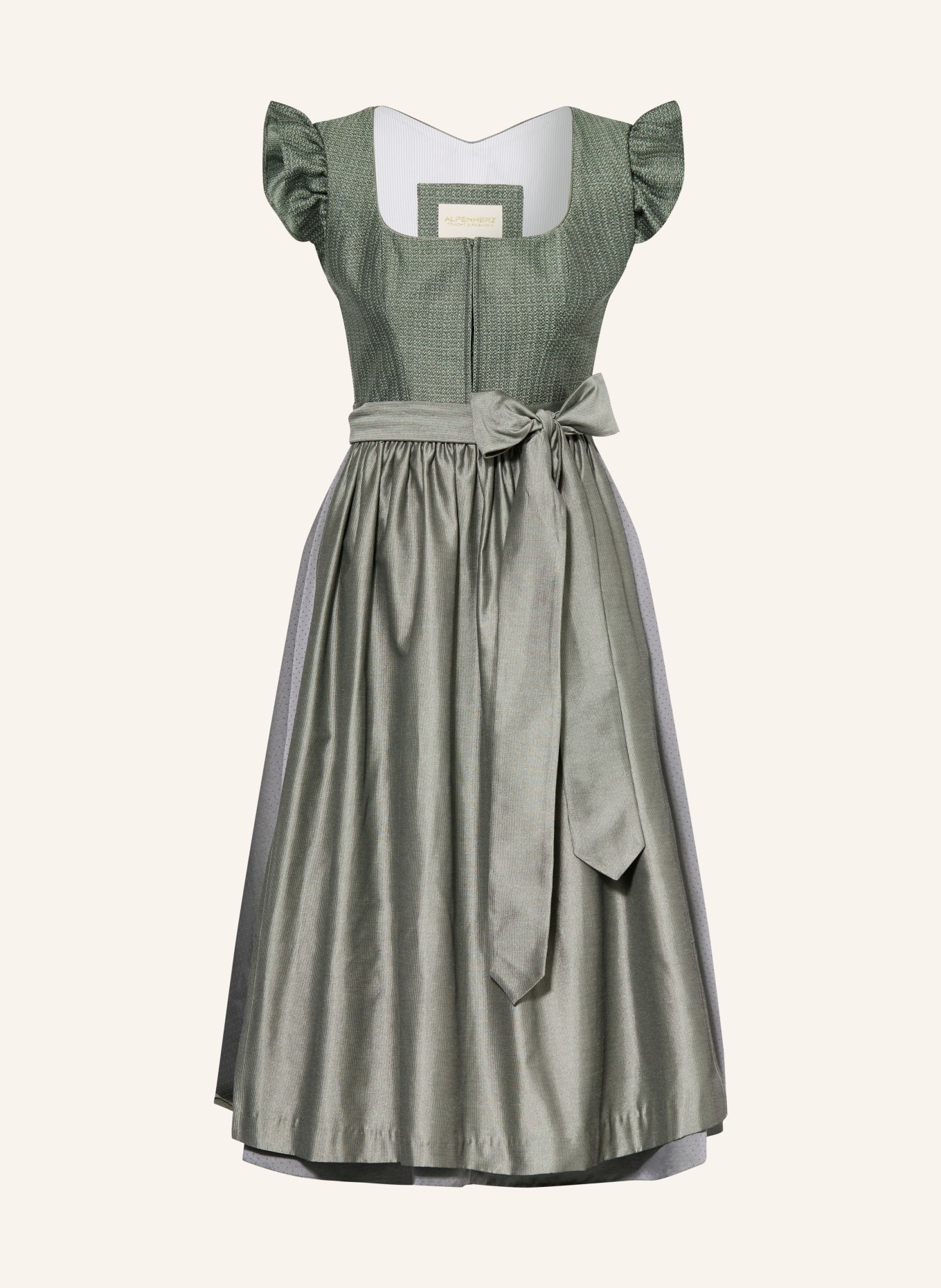 AlpenHERZ Sukienka FILIPPA: OLIWKOWY / NIEBIESKI