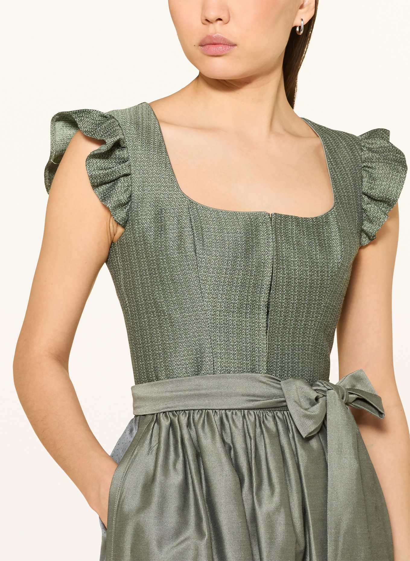 AlpenHERZ Sukienka FILIPPA: OLIWKOWY / NIEBIESKI