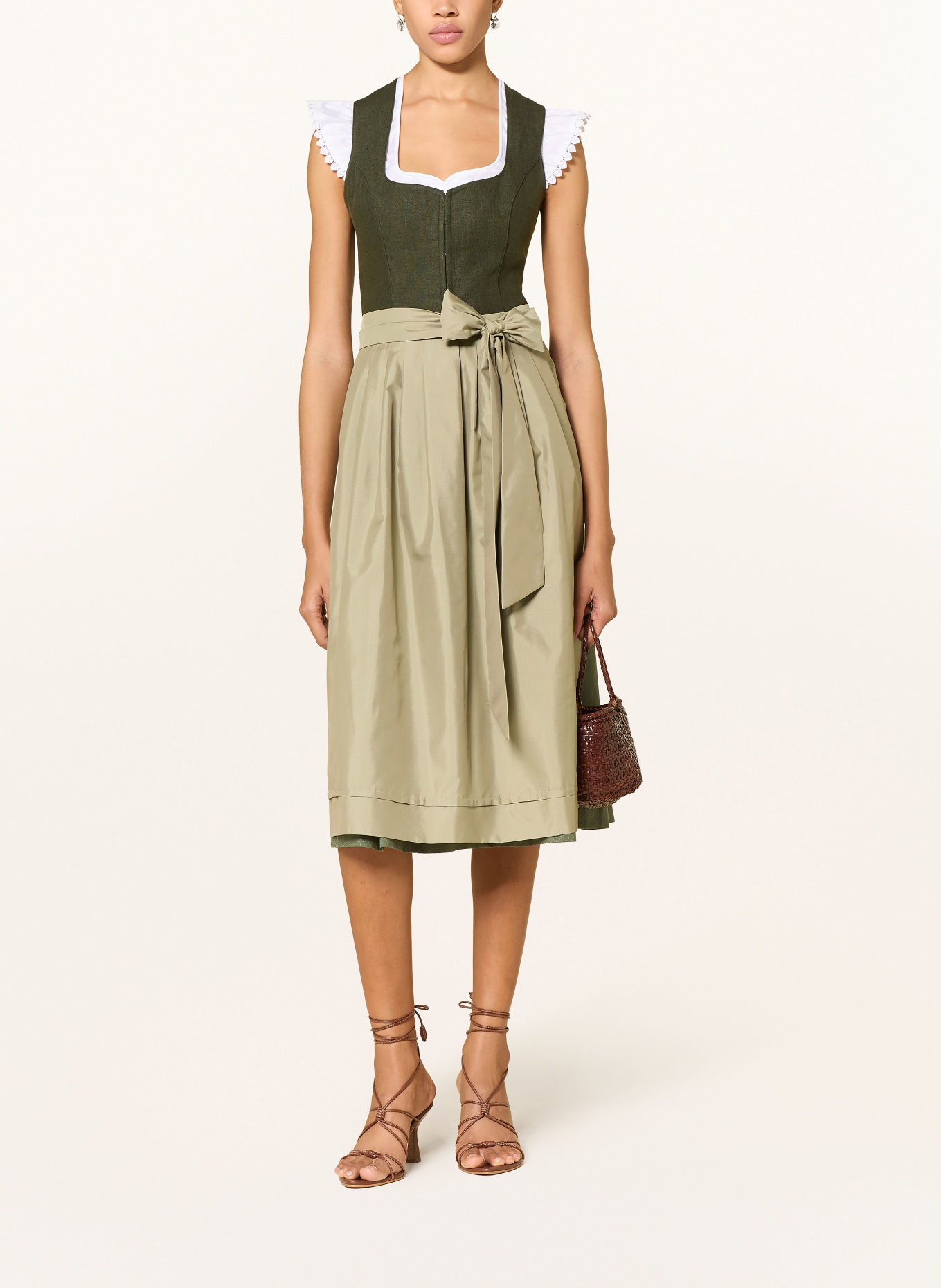 Heimatglück Tracht Dirndlbluse HANNI HERZ: WEISS