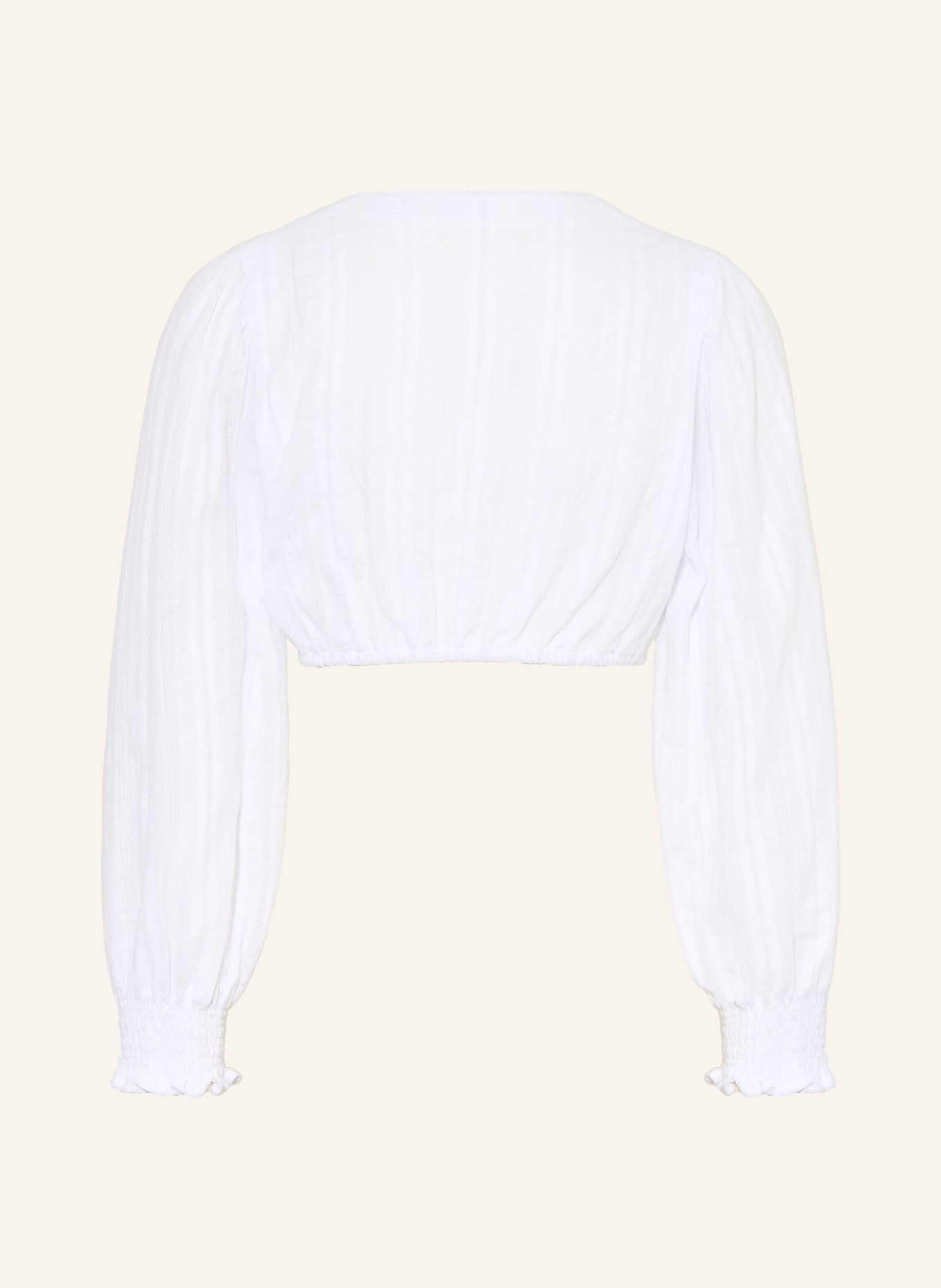 Heimatglück Tracht CHARLOTTE dirndl blouse with 3/4 sleeves: WHITE