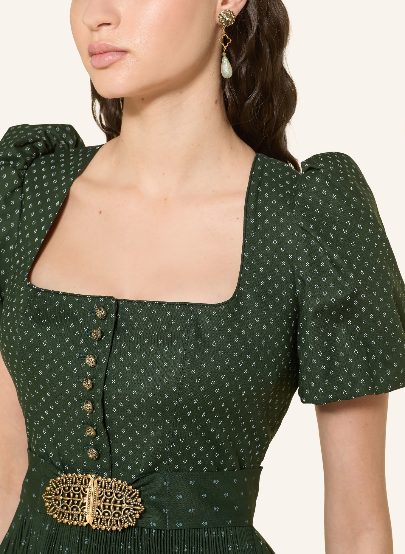 Seenberg oorbellen: GOUD / DONKERGRIJS / MINT