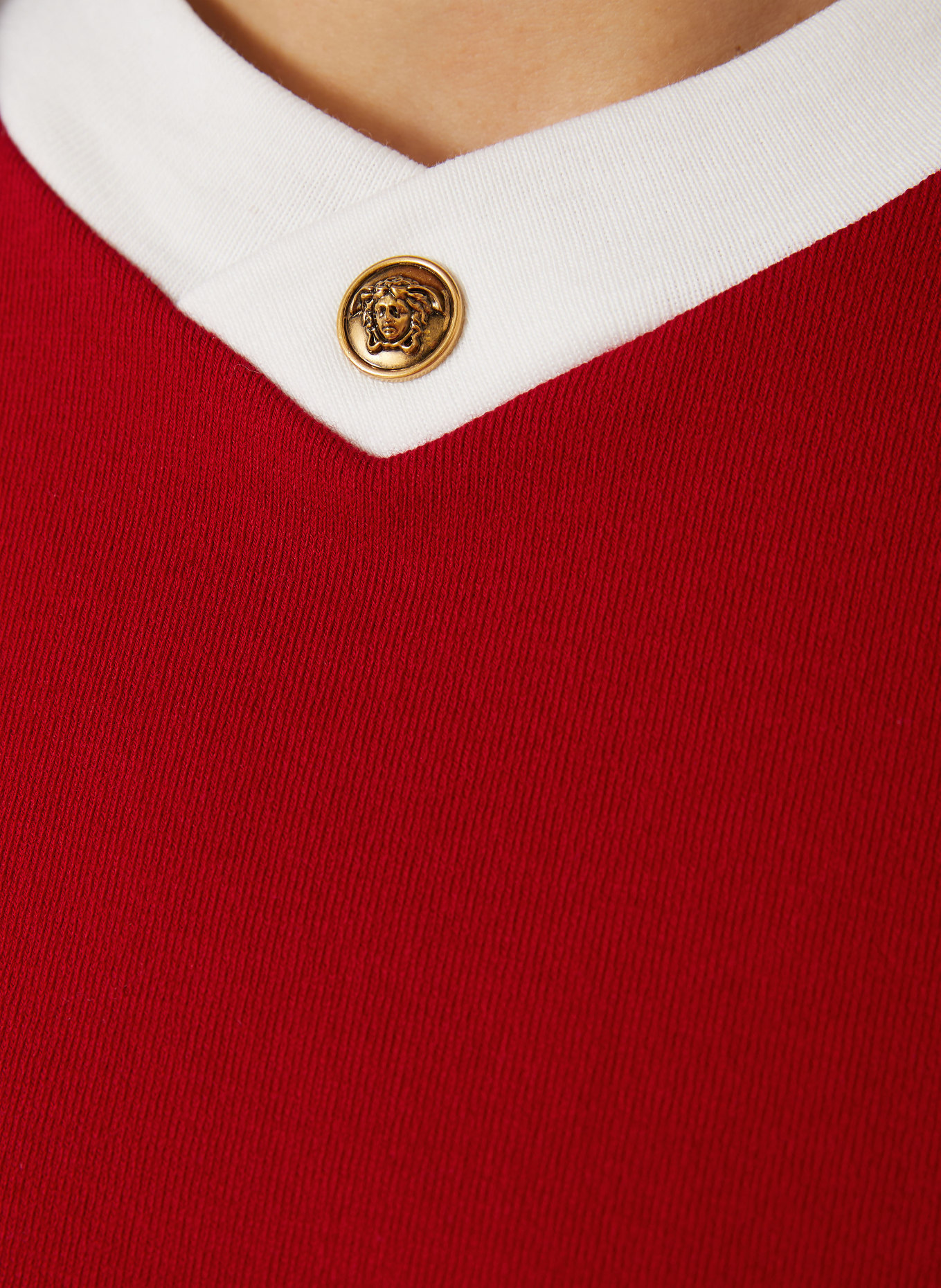 VERSACE T-Shirt: ROT / WEISS