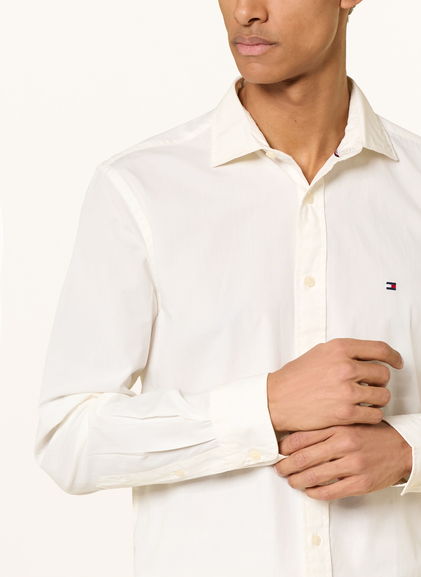 TOMMY HILFIGER Hemd Regular Fit: WEISS