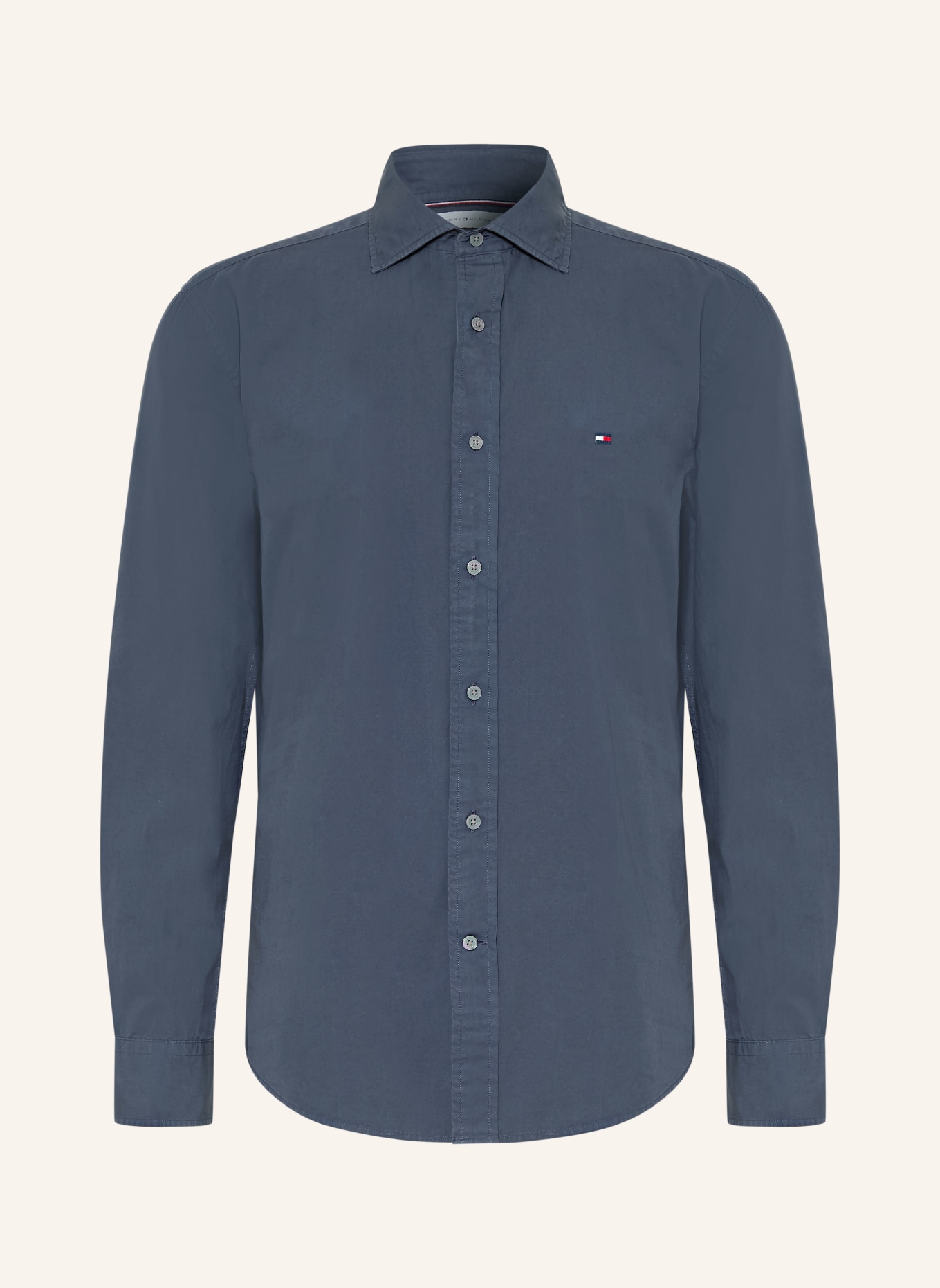 TOMMY HILFIGER Overhemd Regular Fit: DONKERBLAUW