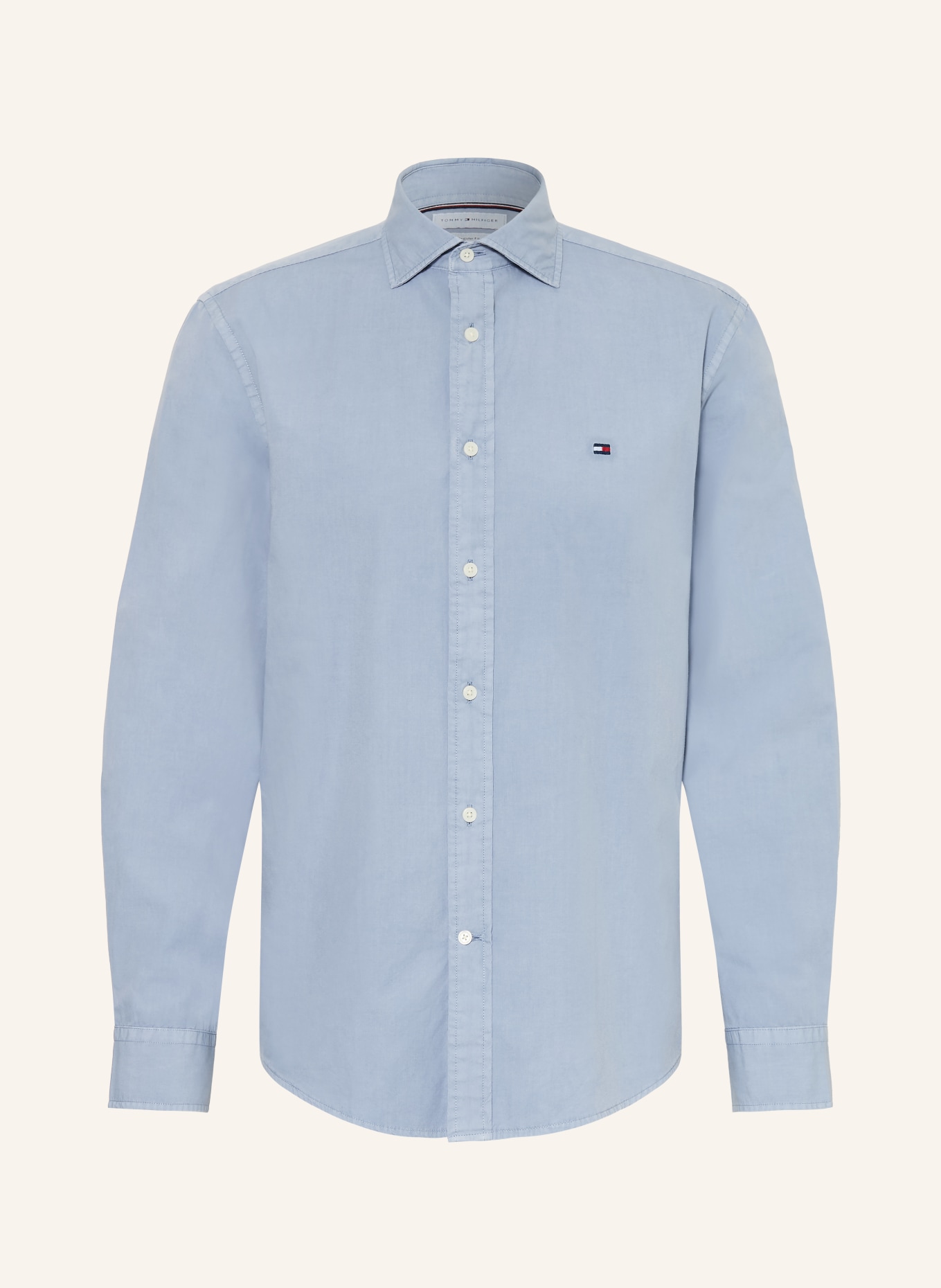 TOMMY HILFIGER Hemd Regular Fit: BLAUGRAU