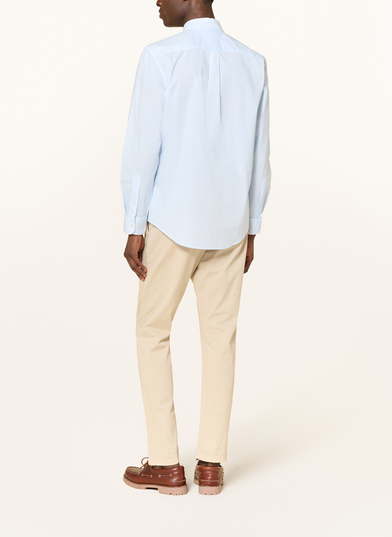 TOMMY HILFIGER Overhemd Slim Fit: LICHTBLAUW / WIT