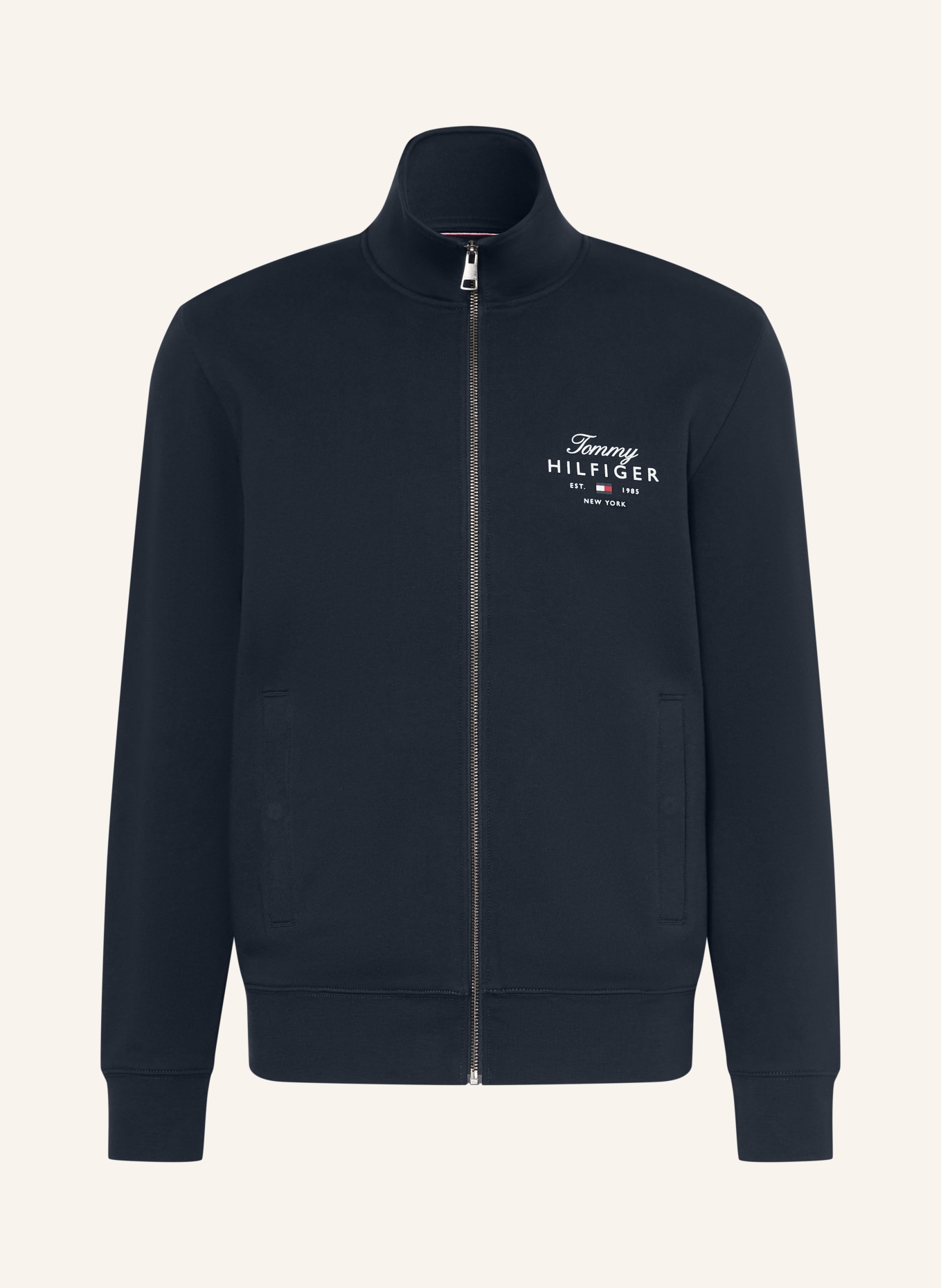TOMMY HILFIGER sweatjack: DONKERBLAUW