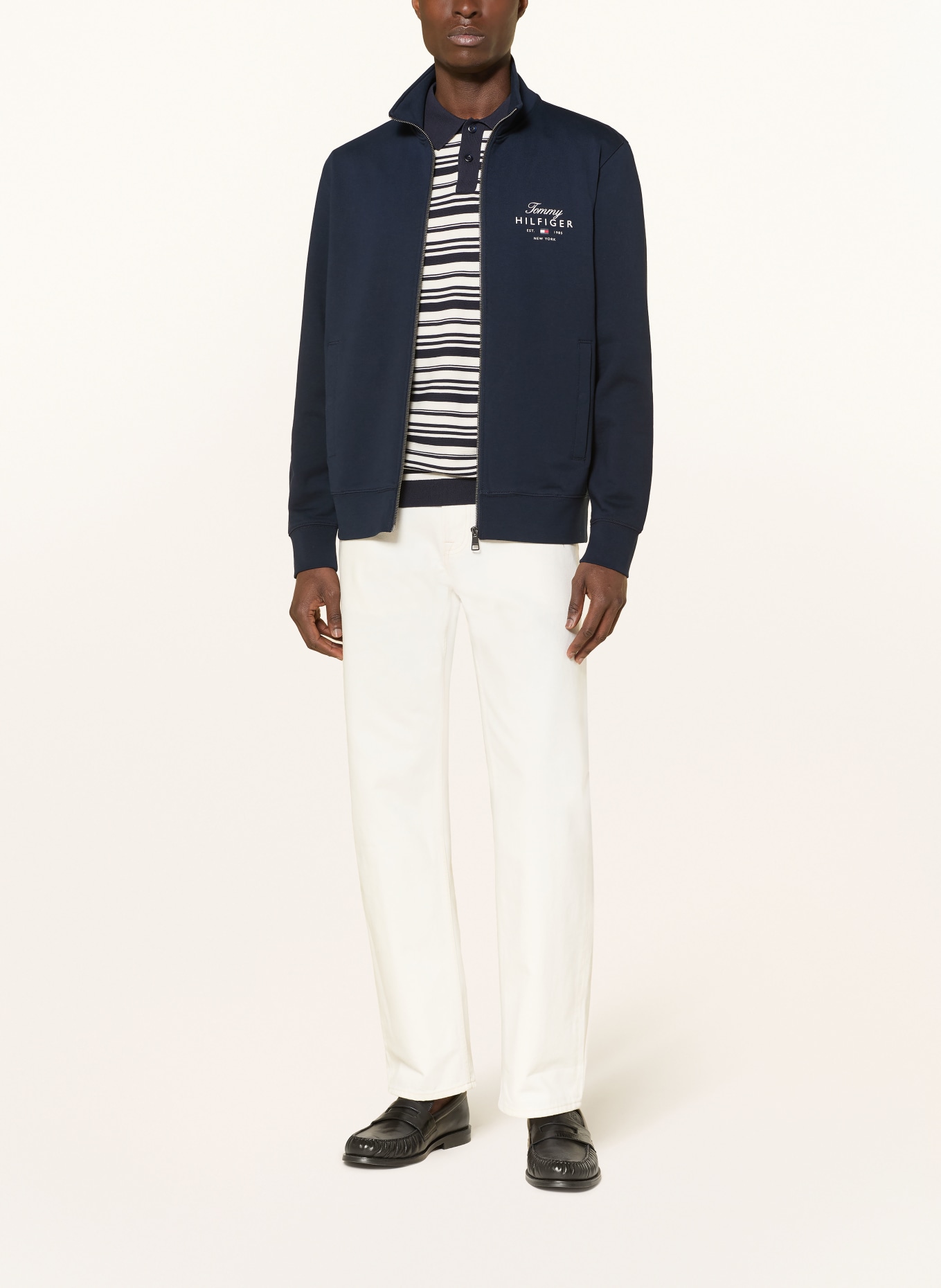 TOMMY HILFIGER sweatjack: DONKERBLAUW