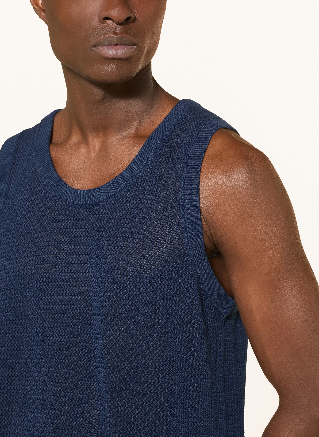 TOMMY HILFIGER Stricktop: DUNKELBLAU