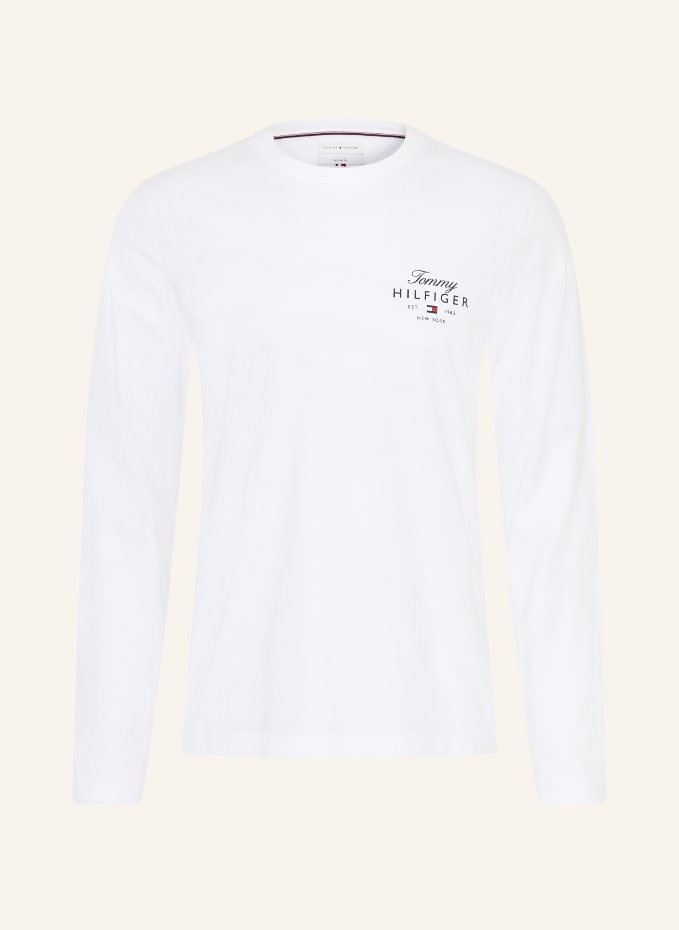 TOMMY HILFIGER long-sleeved shirt: WHITE