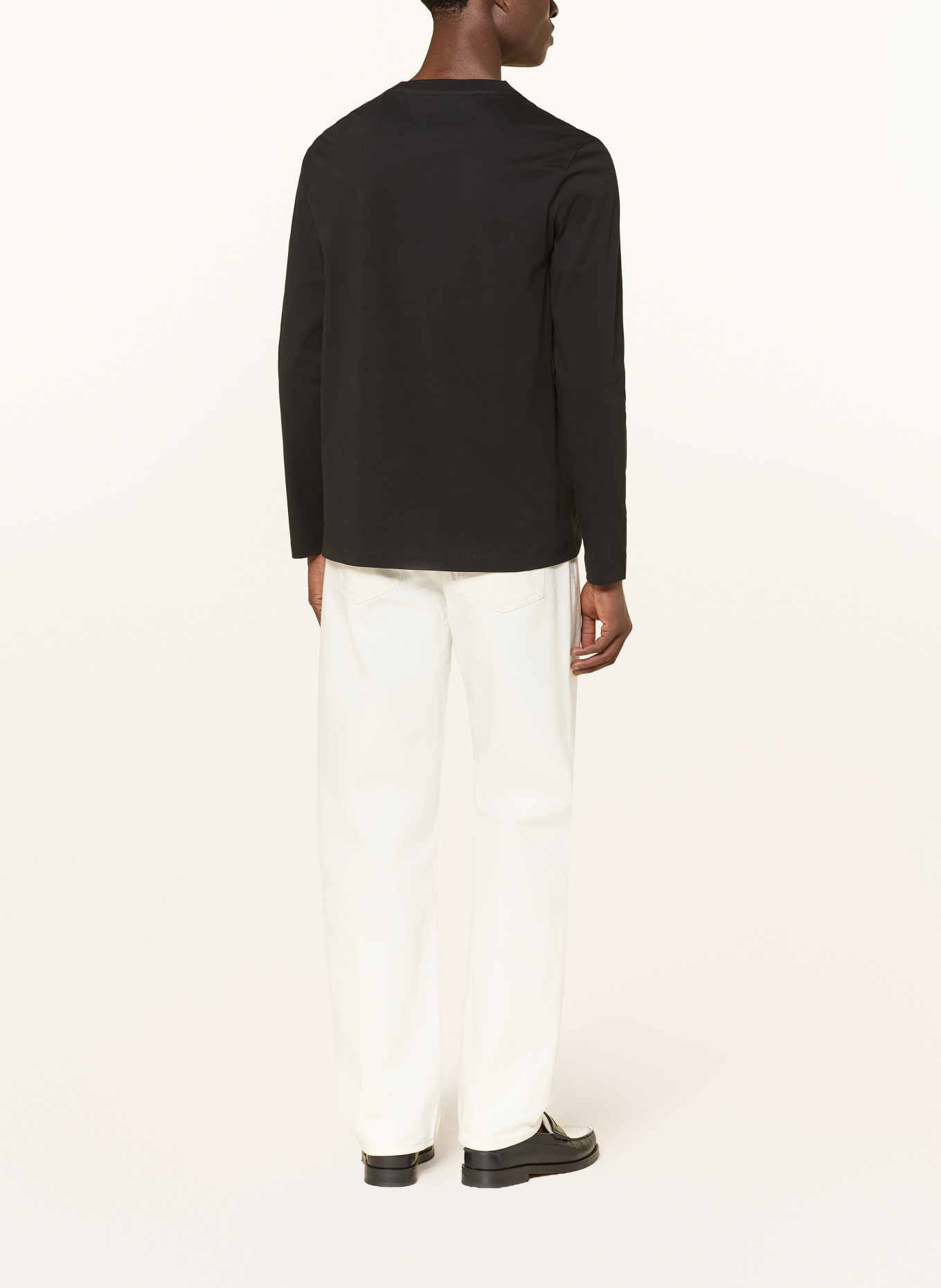 TOMMY HILFIGER long-sleeved shirt: BLACK