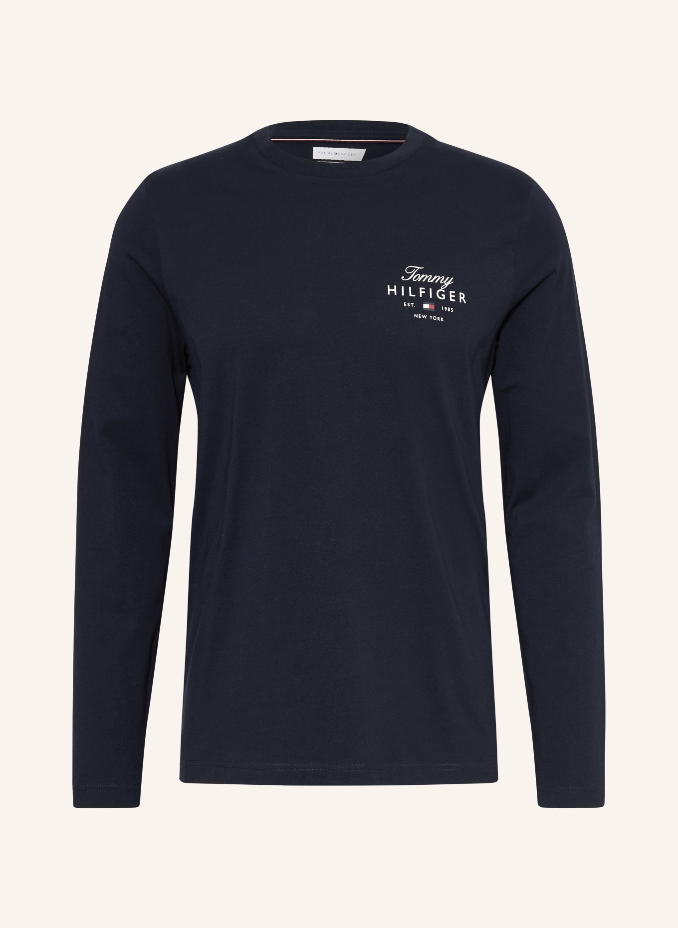 TOMMY HILFIGER long-sleeved shirt: DARK BLUE