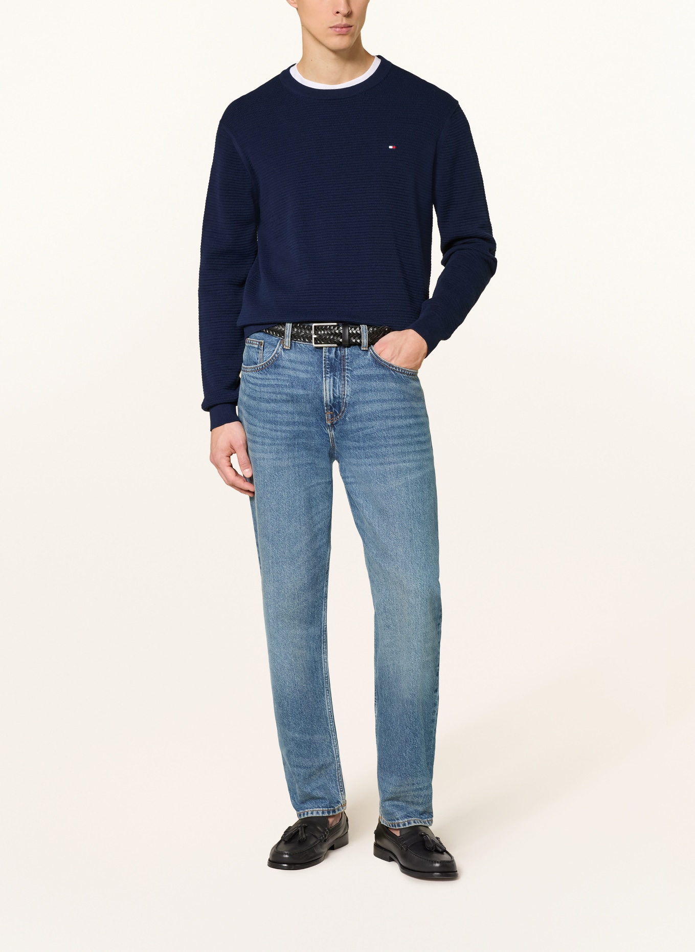 TOMMY HILFIGER sweater: DARK BLUE