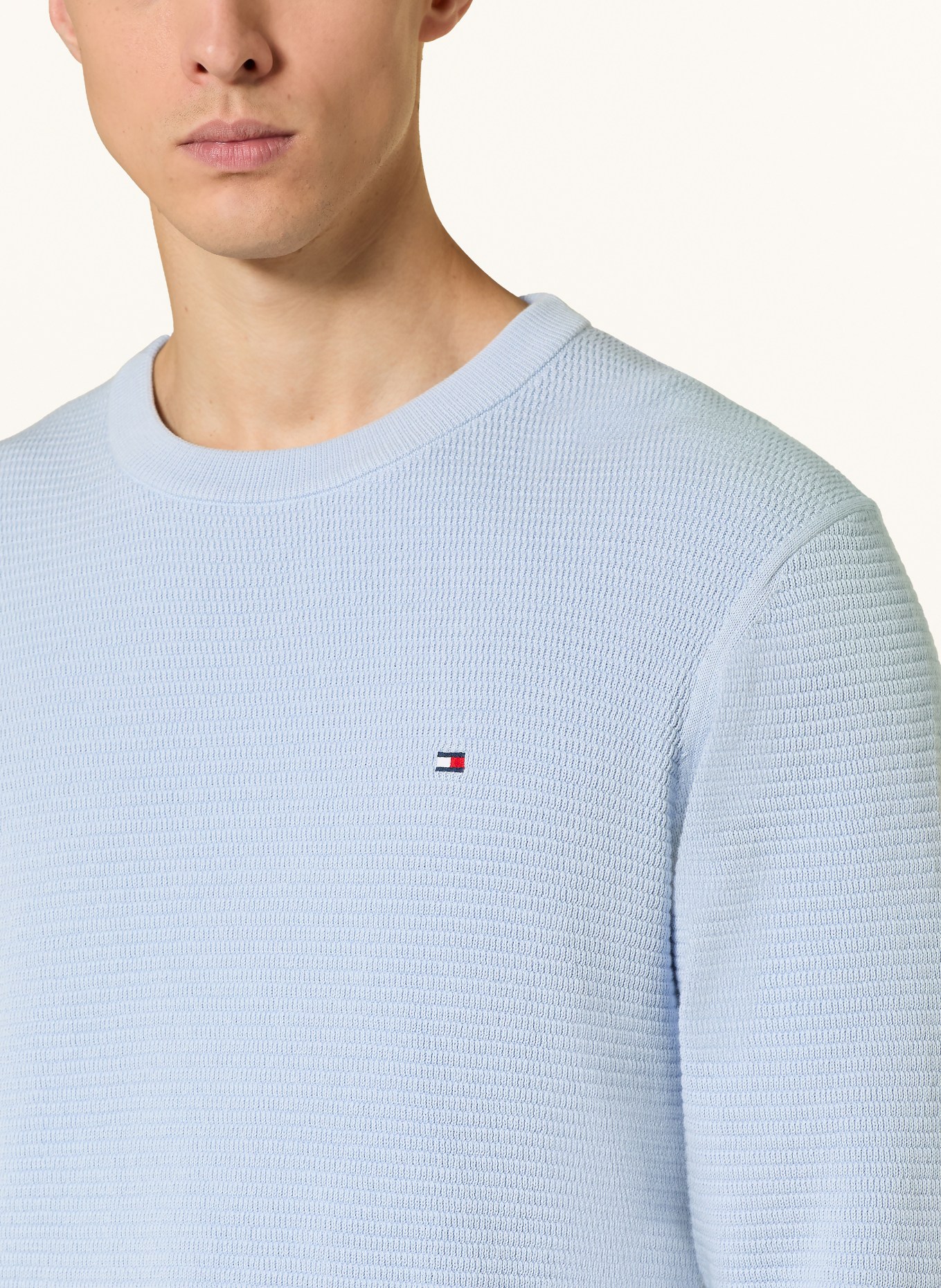 TOMMY HILFIGER sweater: LIGHT BLUE