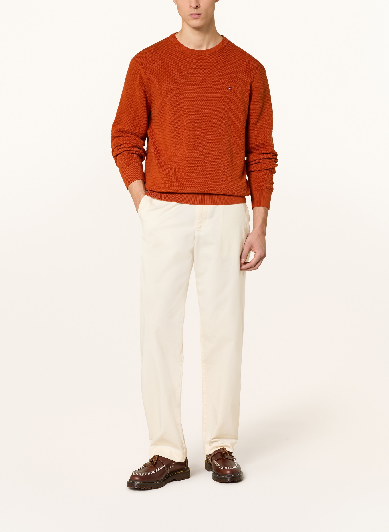 TOMMY HILFIGER sweater: DARK ORANGE