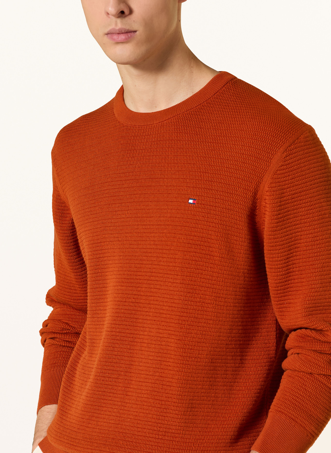 TOMMY HILFIGER sweater: DARK ORANGE