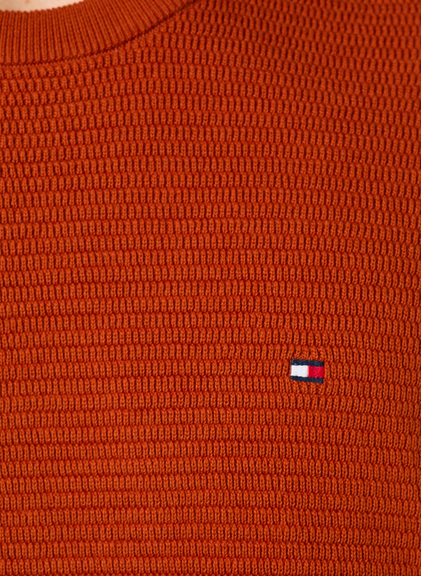 TOMMY HILFIGER sweater: DARK ORANGE