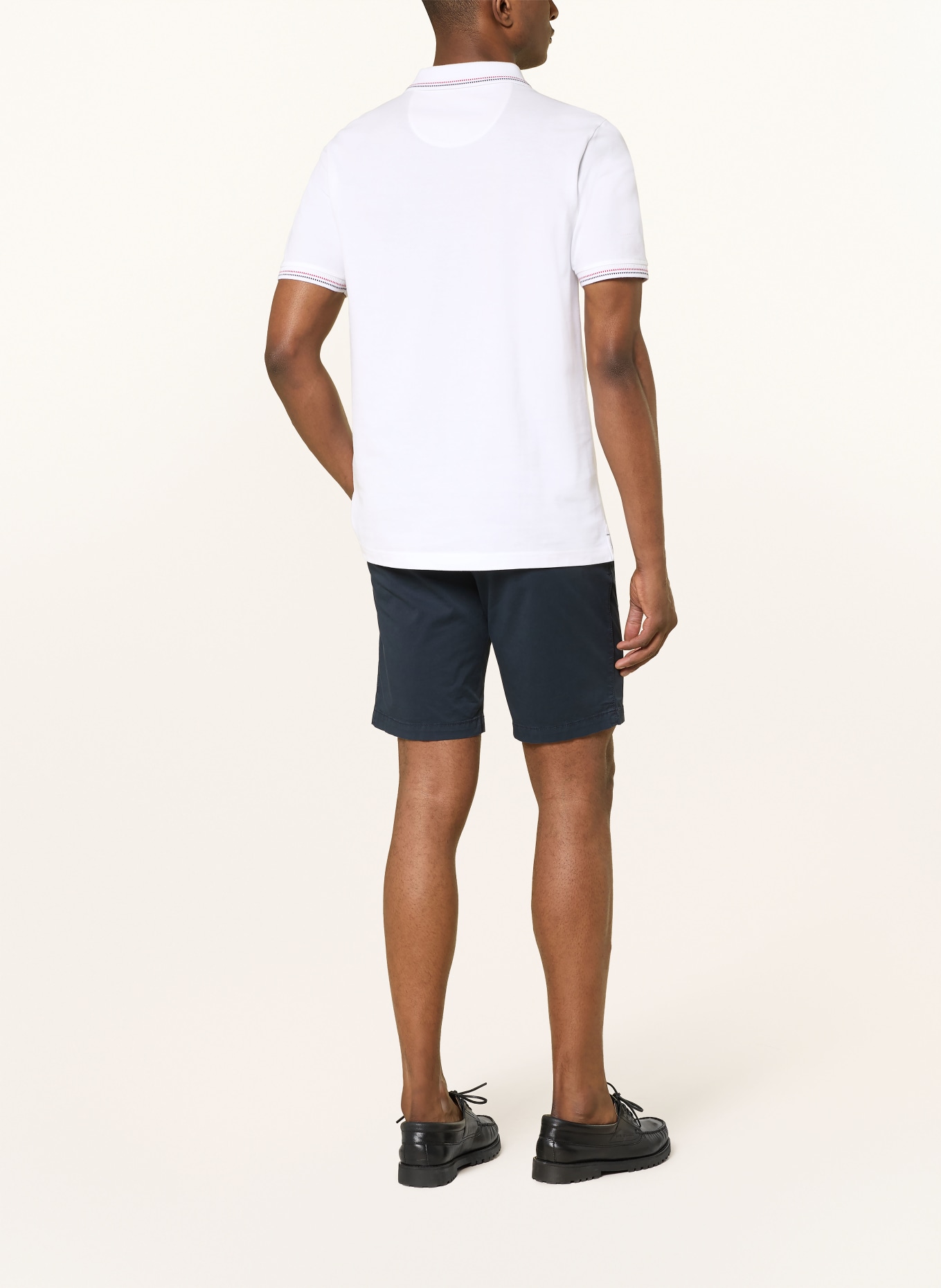 FYNCH-HATTON piqué polo shirt: WHITE / RED / DARK BLUE