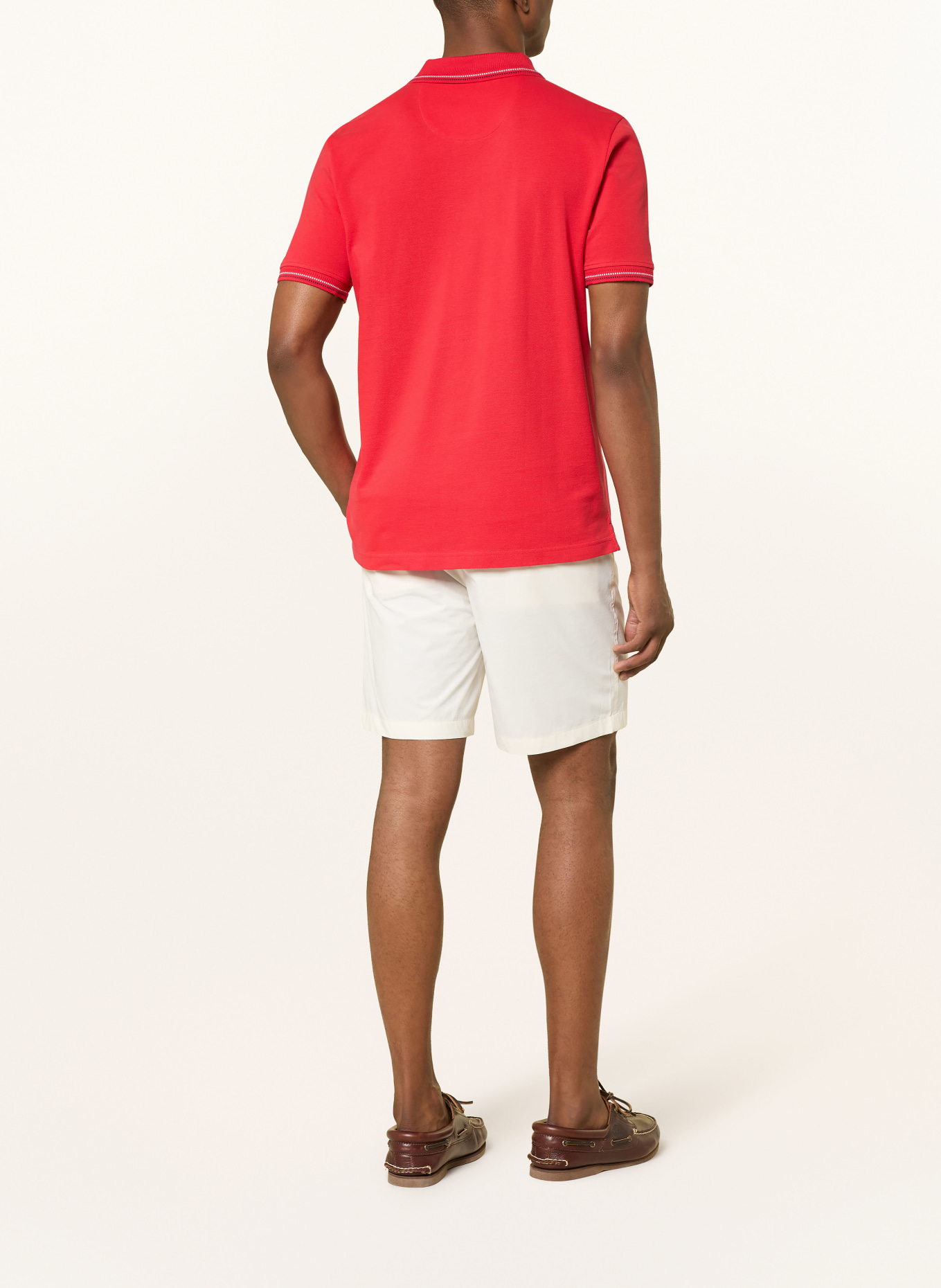 FYNCH-HATTON piqué polo shirt: RED / DARK BLUE / WHITE