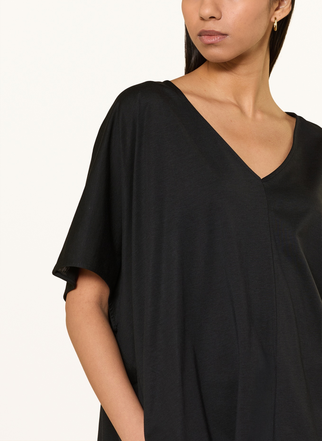 ELENA MIRO Oversized shirt: ZWART