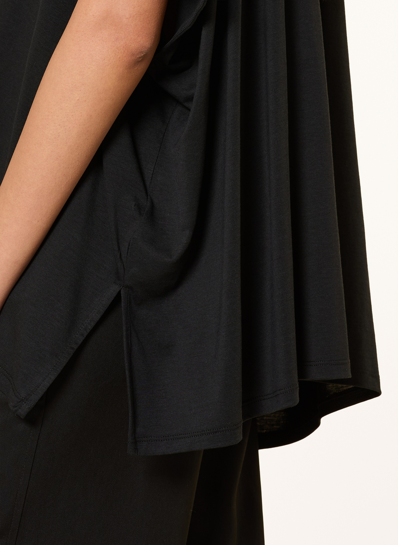 ELENA MIRO Oversized shirt: ZWART