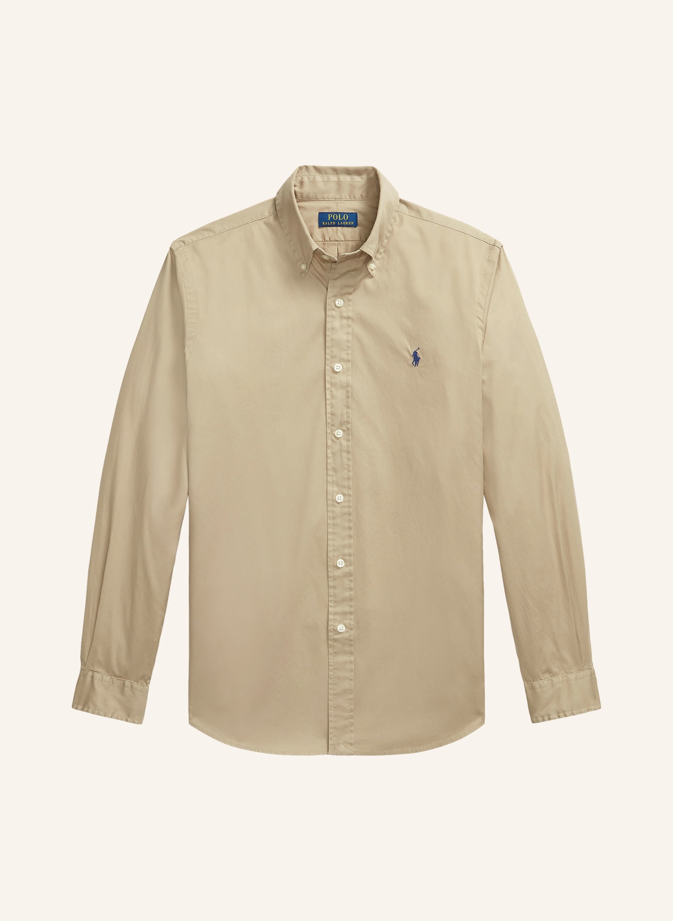 POLO RALPH LAUREN Overhemd Custom Fit: BEIGE