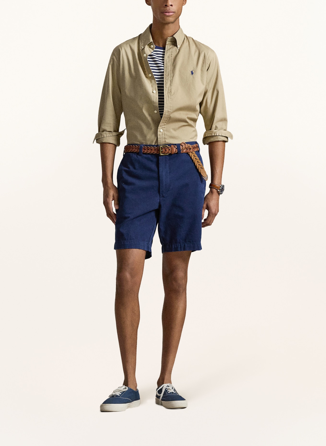 POLO RALPH LAUREN Overhemd Custom Fit: BEIGE