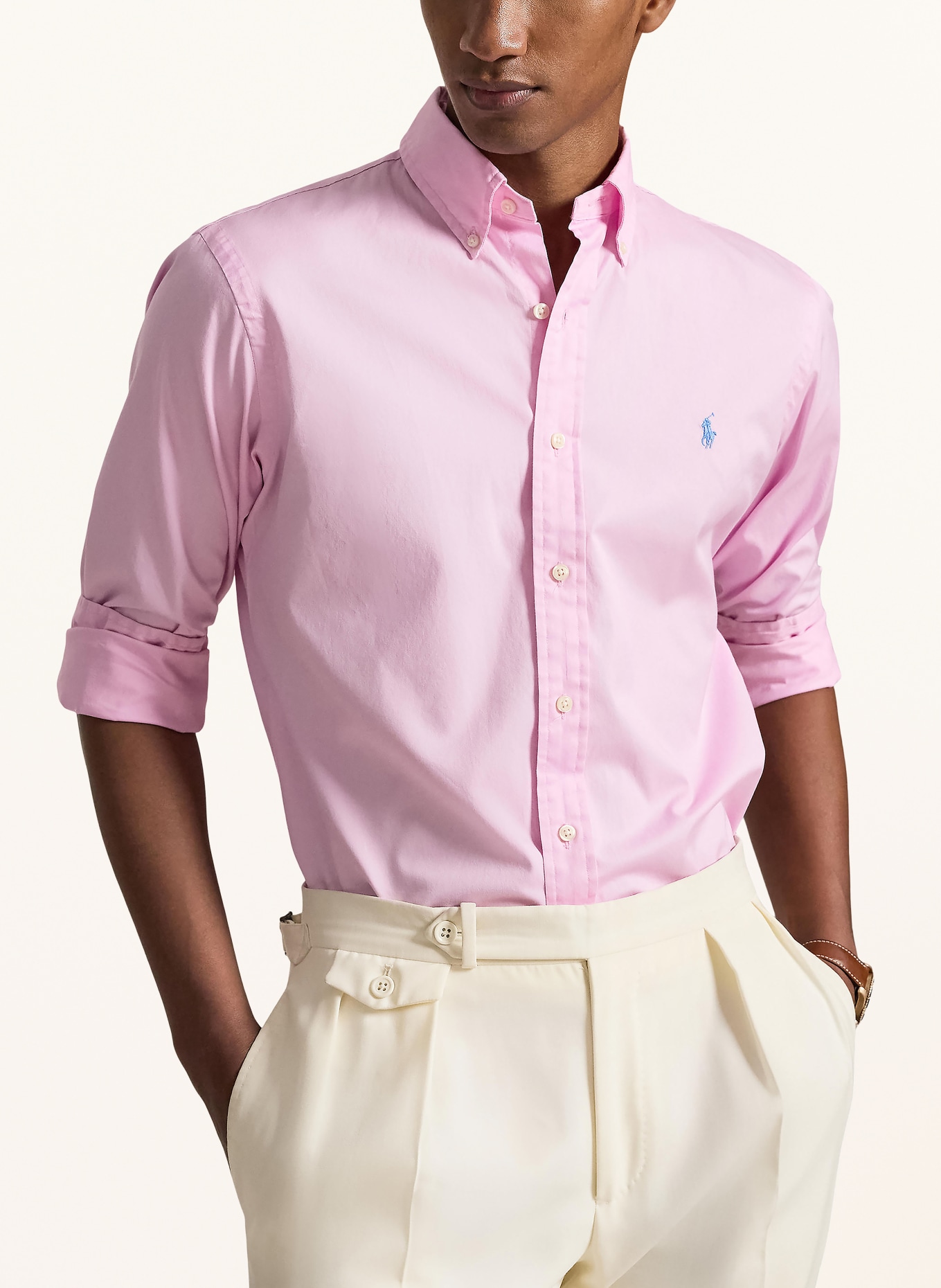 POLO RALPH LAUREN Koszula Custom Fit: MOCNORÓŻOWY