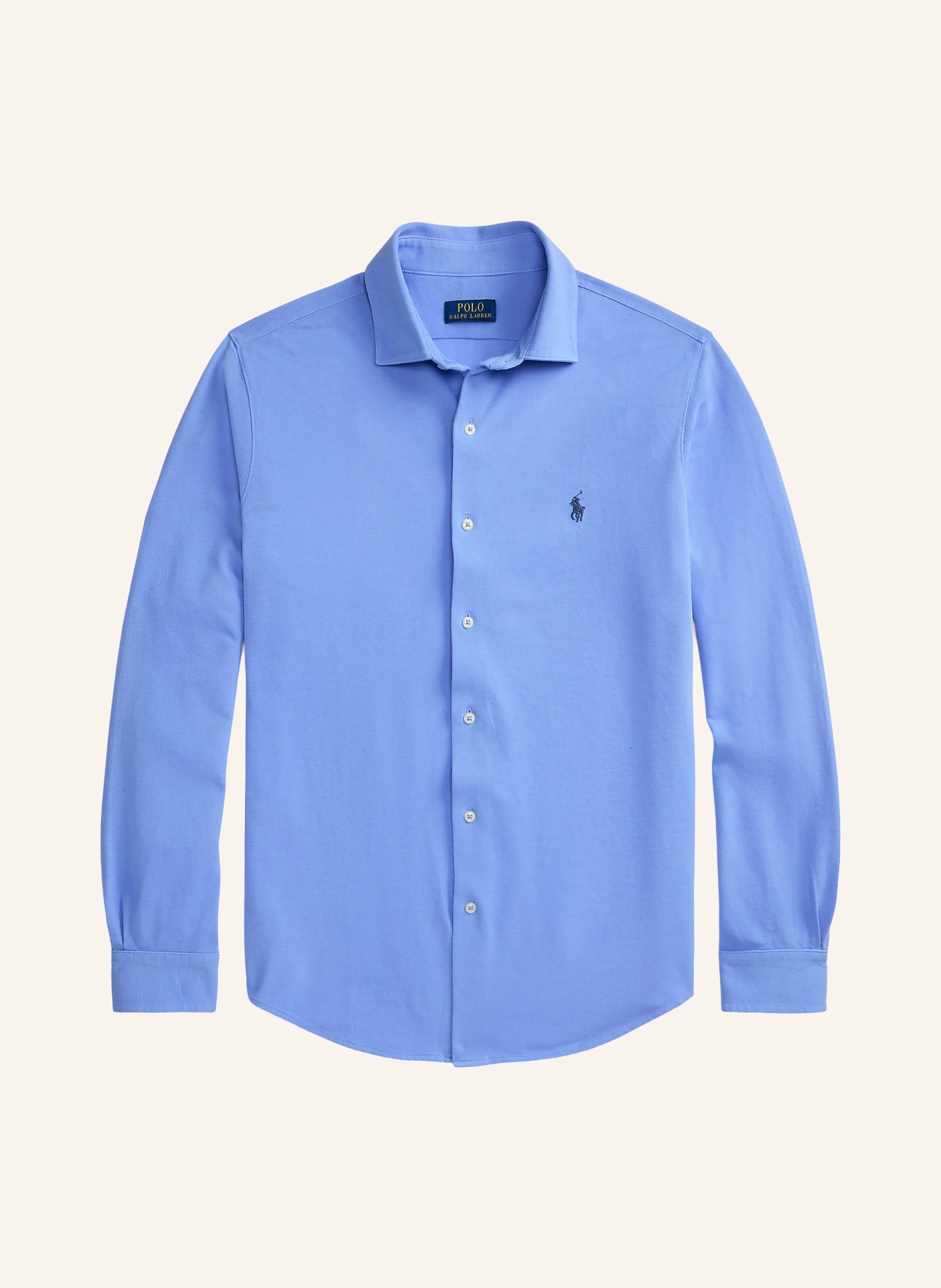 POLO RALPH LAUREN Strickhemd Comfort Fit: HELLBLAU