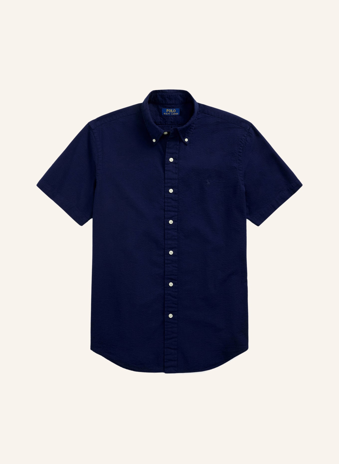 POLO RALPH LAUREN Overhemd met korte mouwen, Custom Fit: DONKERBLAUW
