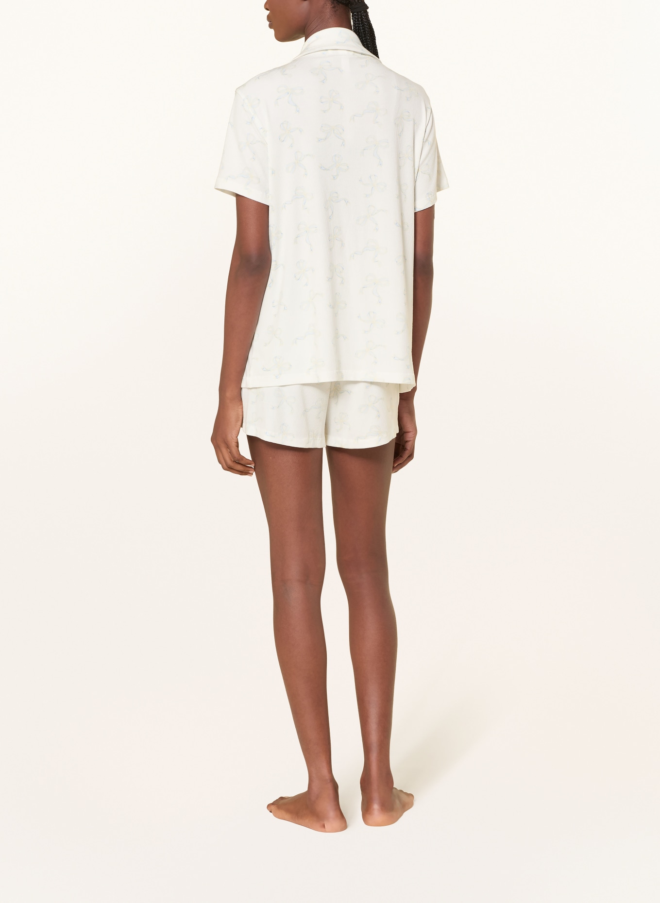 SKIMS Shorty-pyjama SOFT LOUNGE: IVORY PEARL BOWS PRI