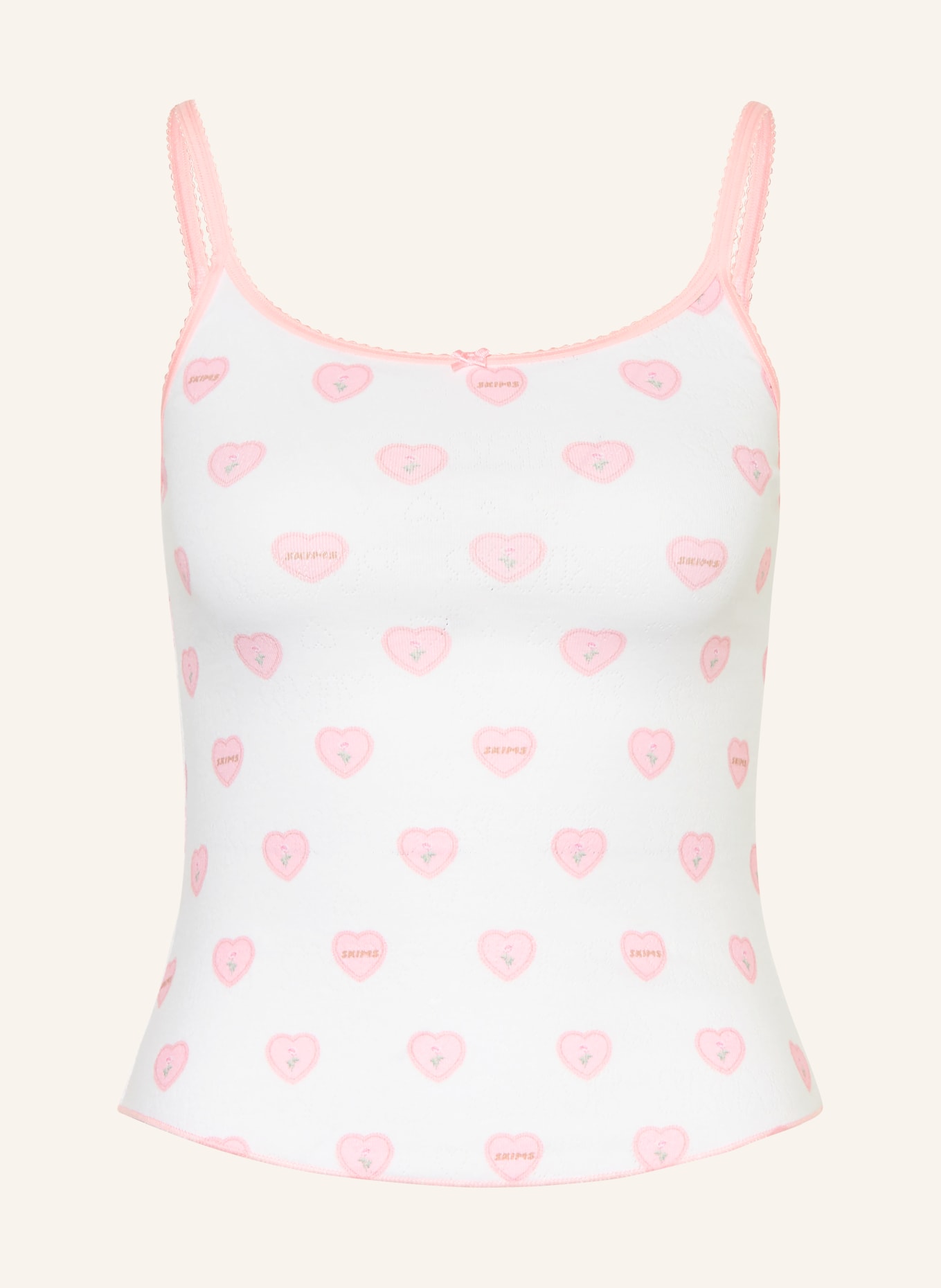 SKIMS Loungetop SKIMS POINTELLE: SNOW LACE HEARTS