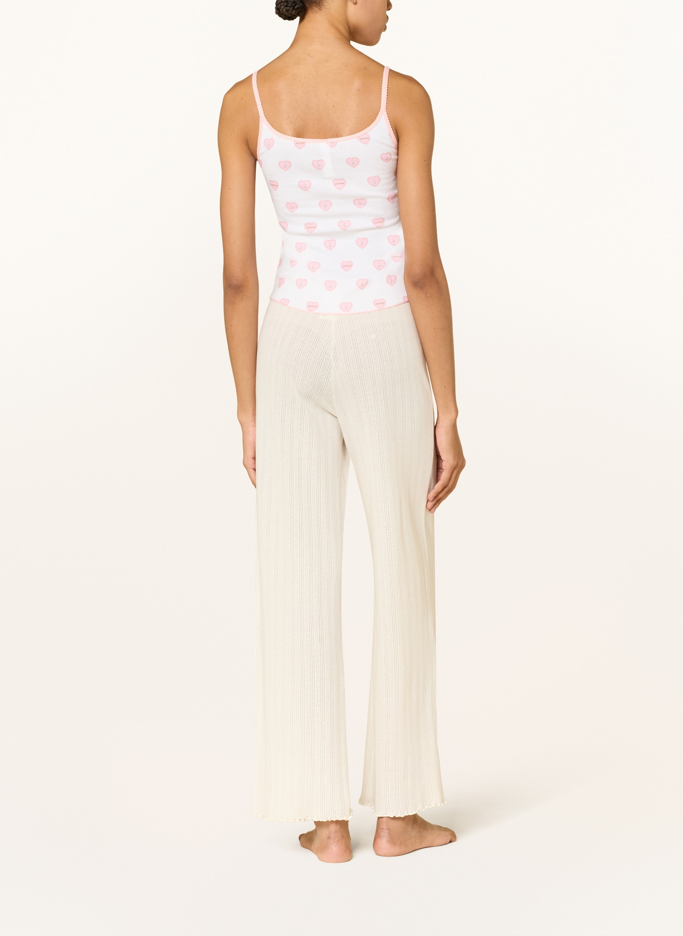 SKIMS Loungetop SKIMS POINTELLE: SNOW LACE HEARTS