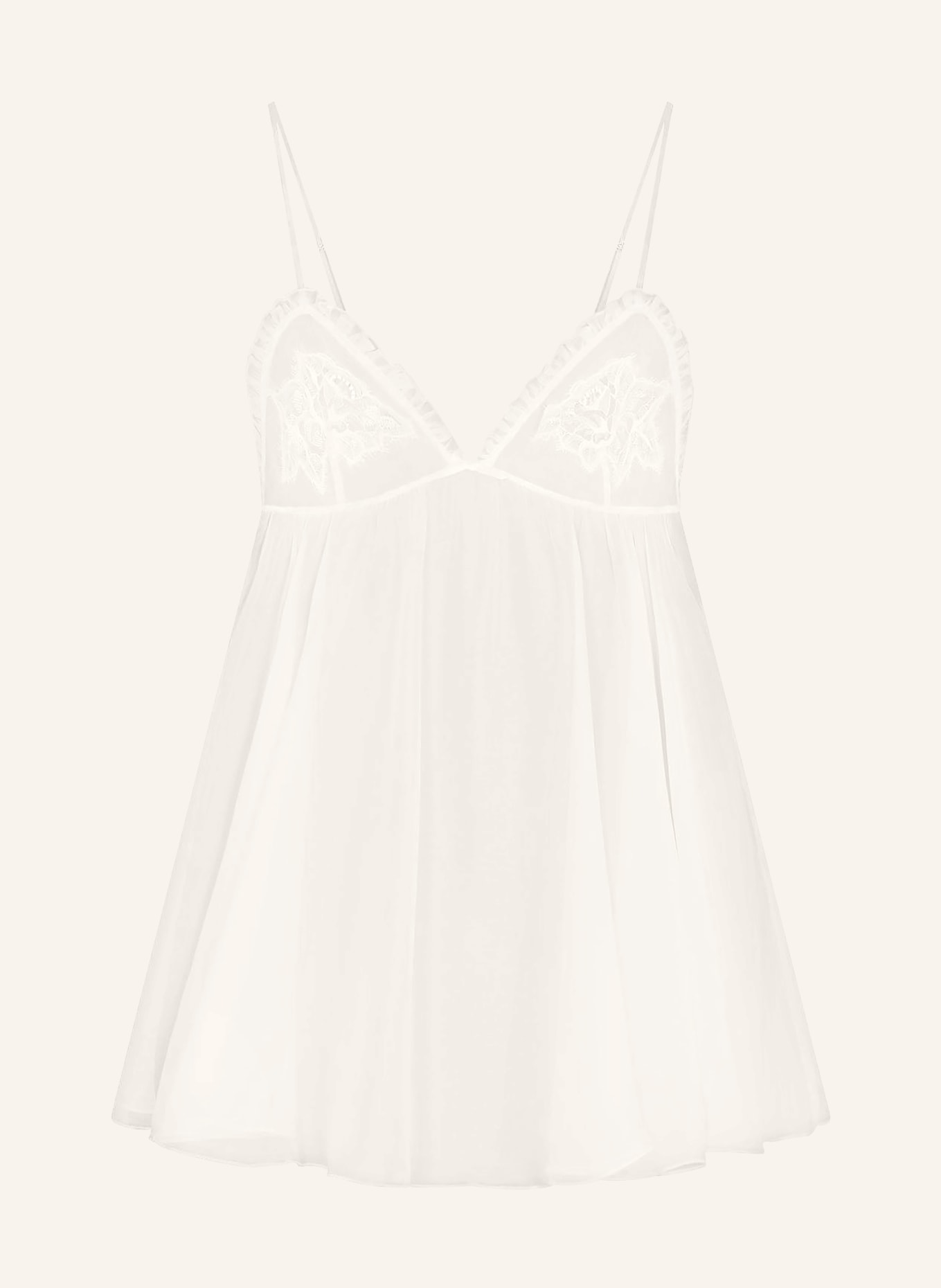 SKIMS SKIMS ROMANCE-nachtjapon van zijde: IVORY