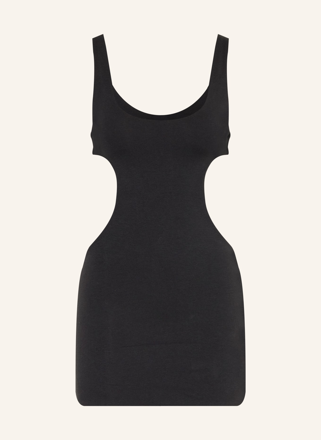 SKIMS Loungejurk van katoenjersey met uitsnijdingen: SOOT