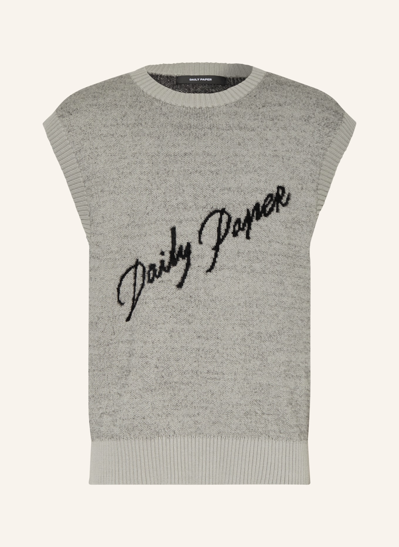 DAILY PAPER Pullunder: GRAU / SCHWARZ