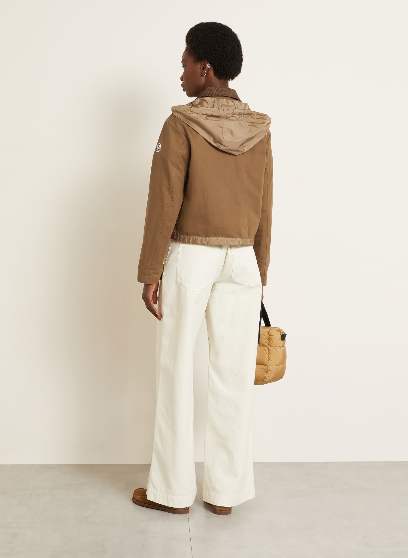 MONCLER Overjacket ACONITUM met afneembare capuchon: BRUIN