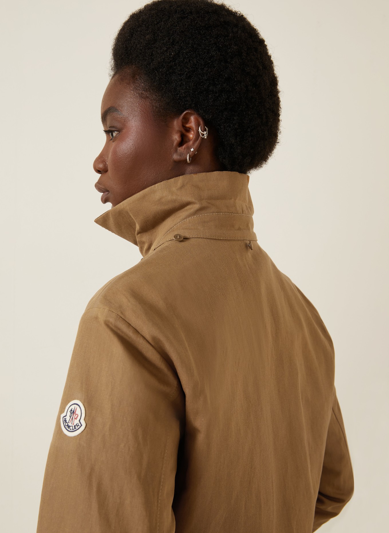 MONCLER Overjacket ACONITUM met afneembare capuchon: BRUIN