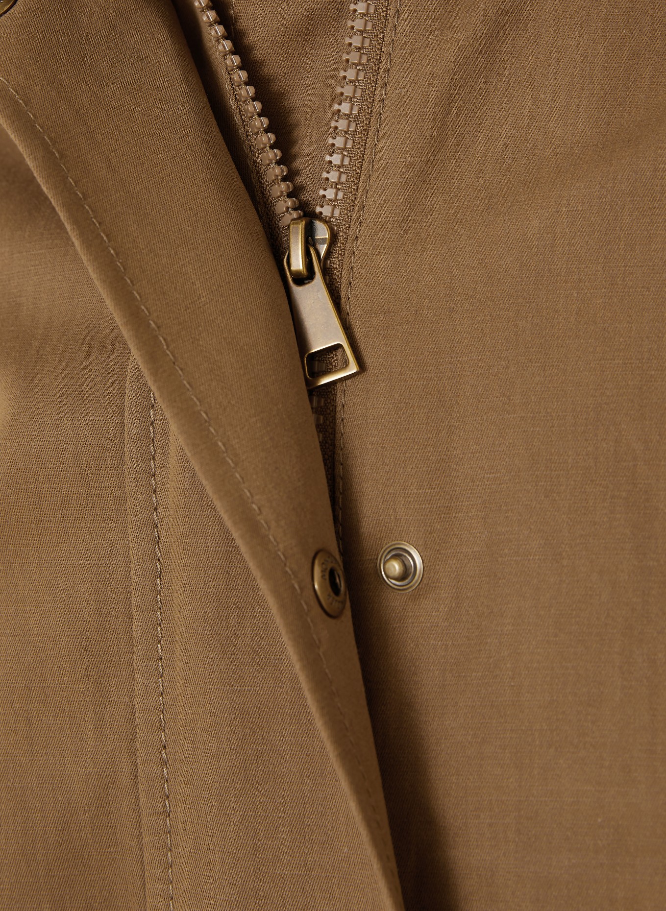 MONCLER Overjacket ACONITUM met afneembare capuchon: BRUIN