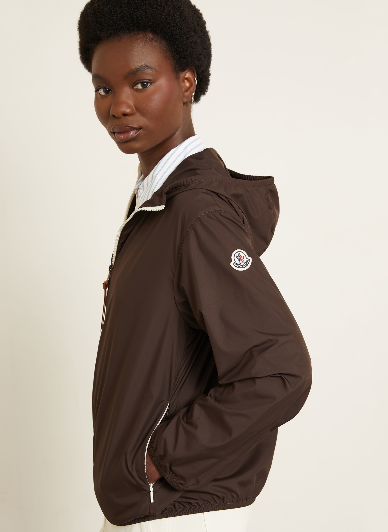 MONCLER Kurtka funkcjonalna FEGEOS: CIEMNOBRĄZOWY