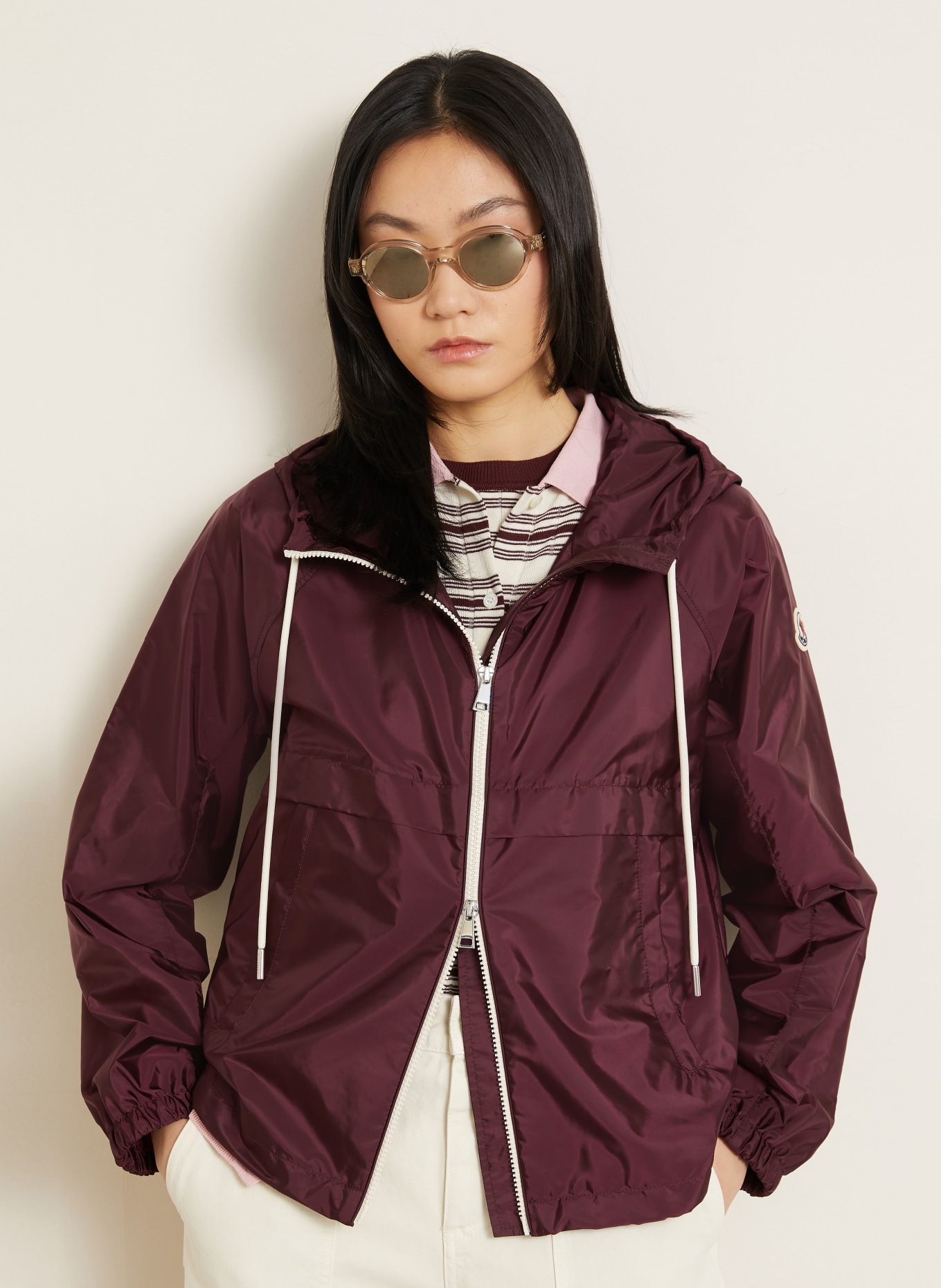 MONCLER COQUELICOT jacket: DARK RED