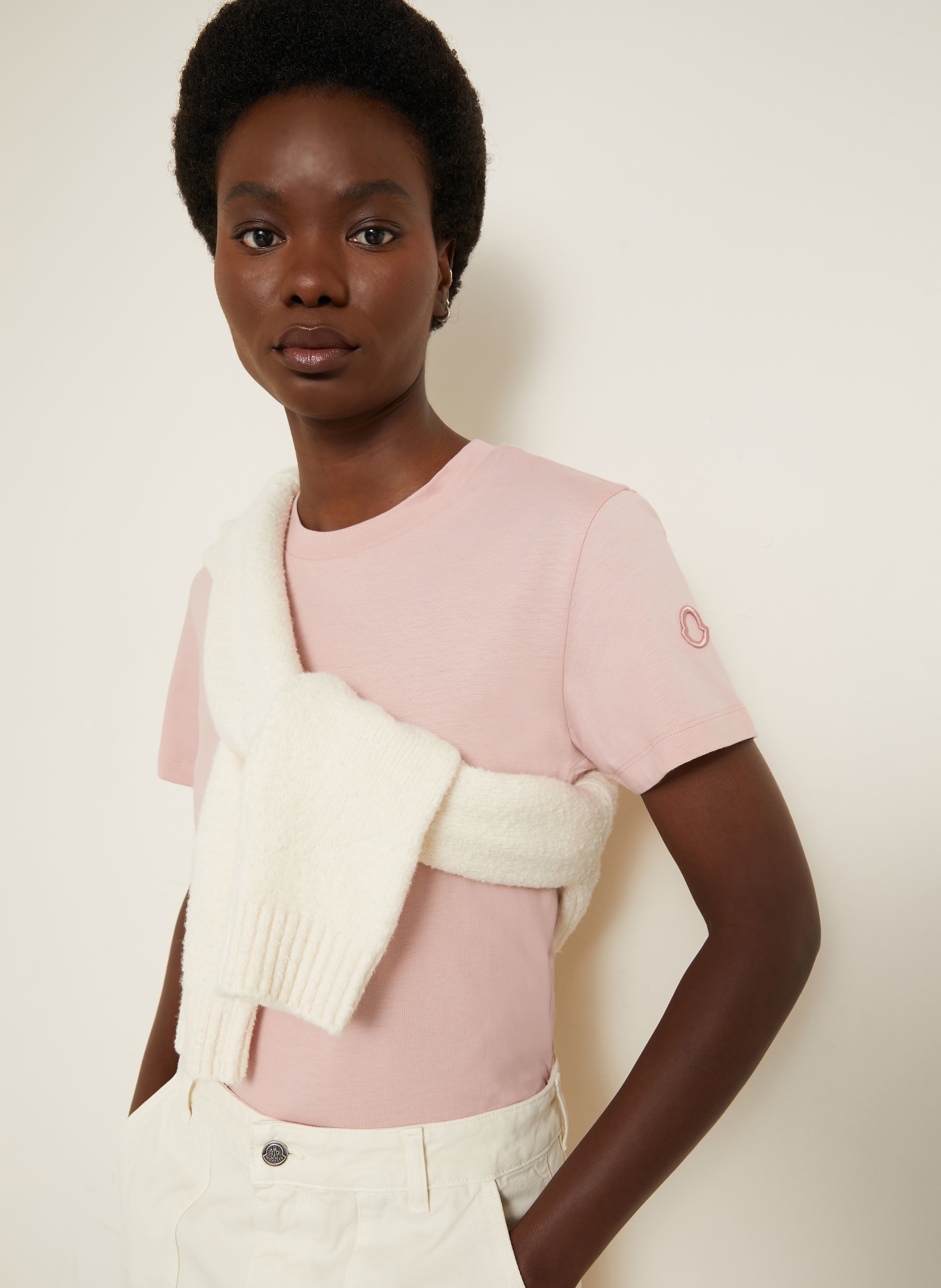 MONCLER koszulka: BLADORÓŻOWY