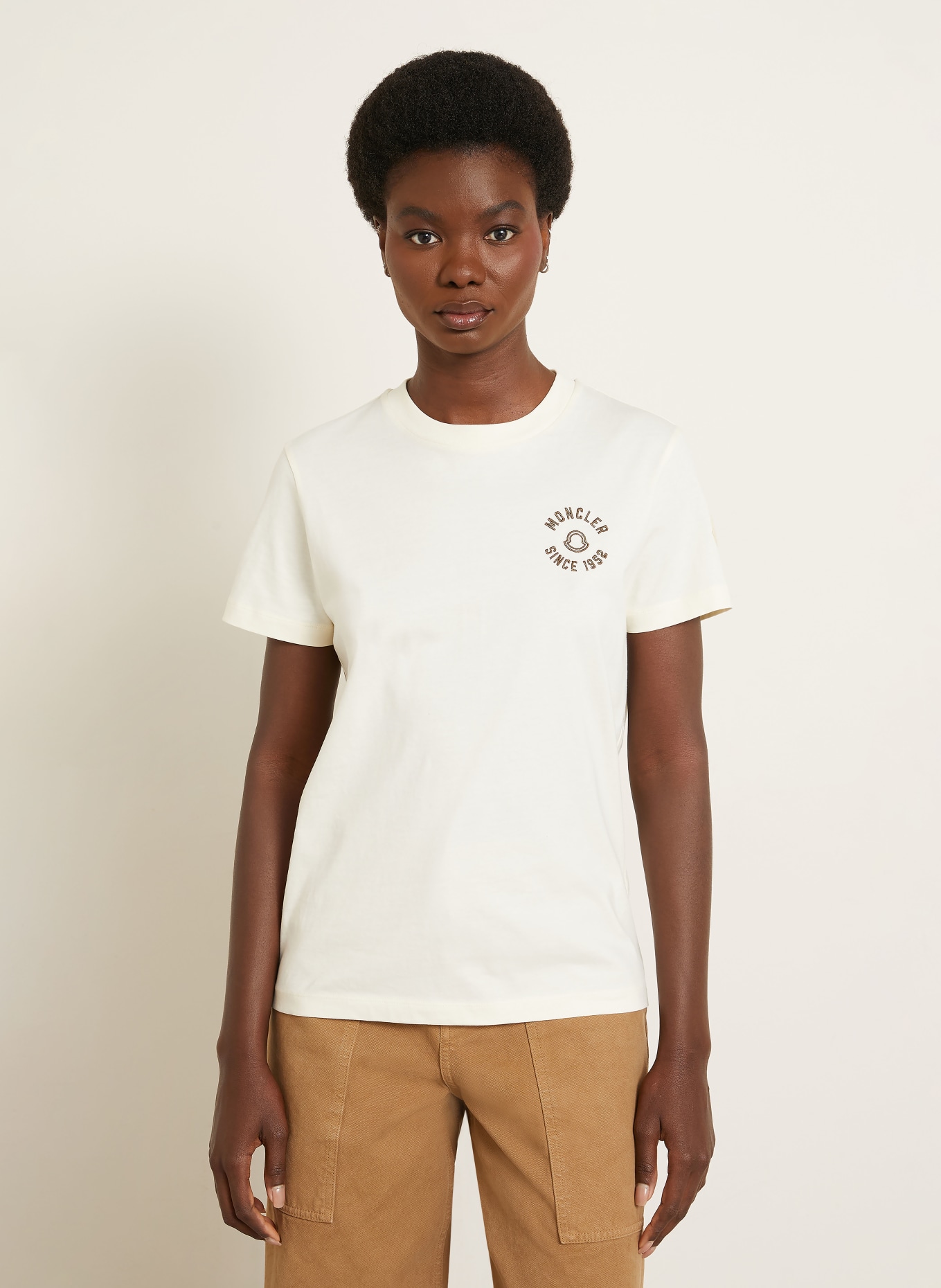 MONCLER T-shirt: LICHTGEEL