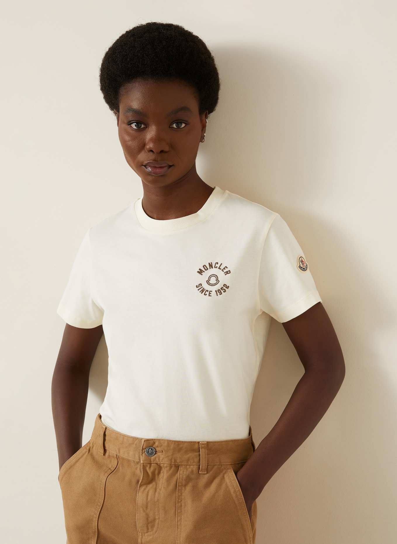 MONCLER T-shirt: LICHTGEEL