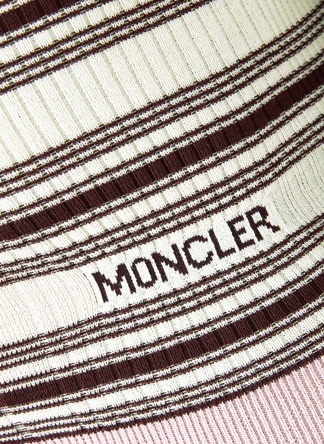 MONCLER vest: CRÈME / ROZE / DONKERROOD