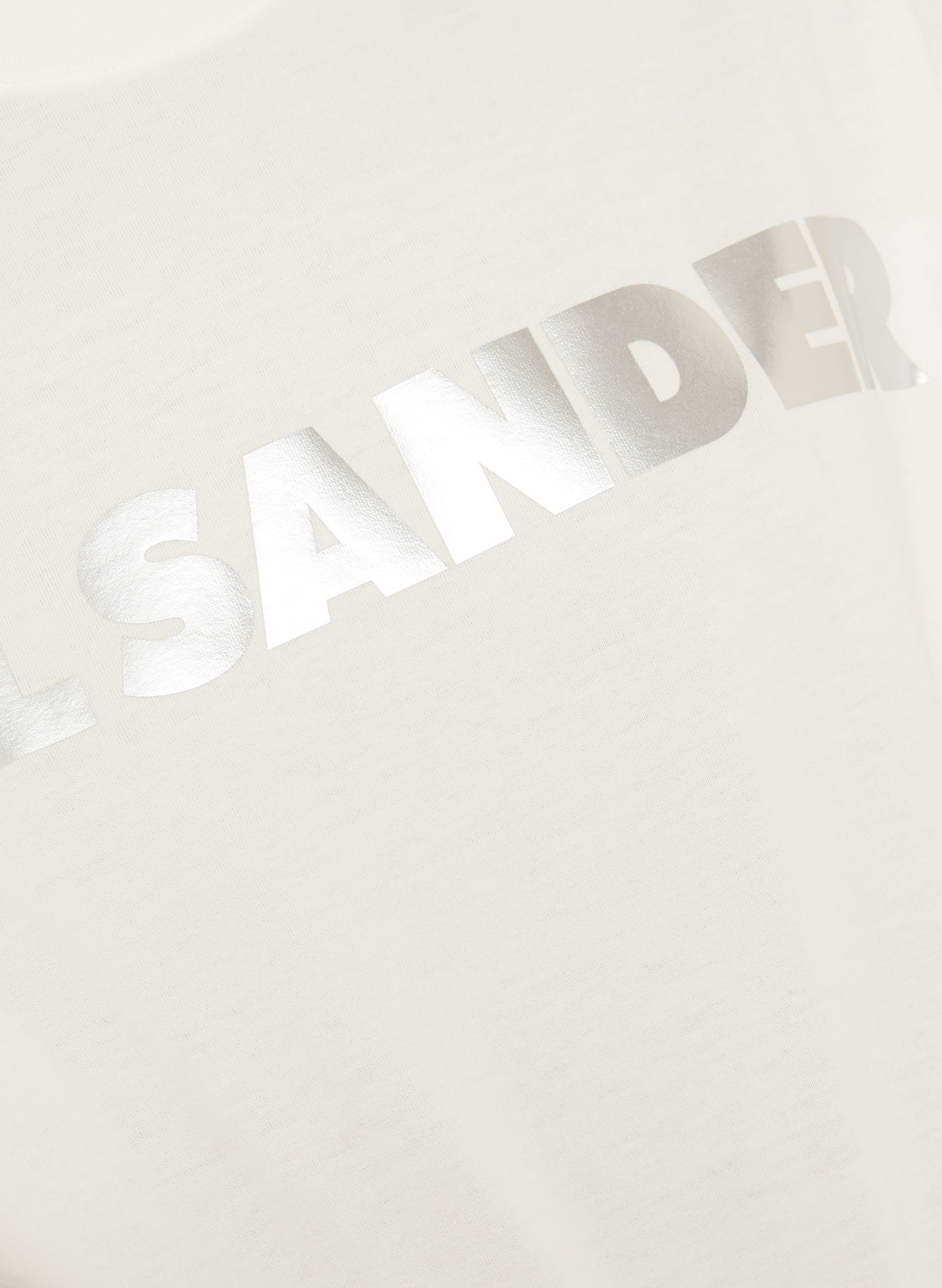 JIL SANDER Oversized-tröja: VIT / SILVER