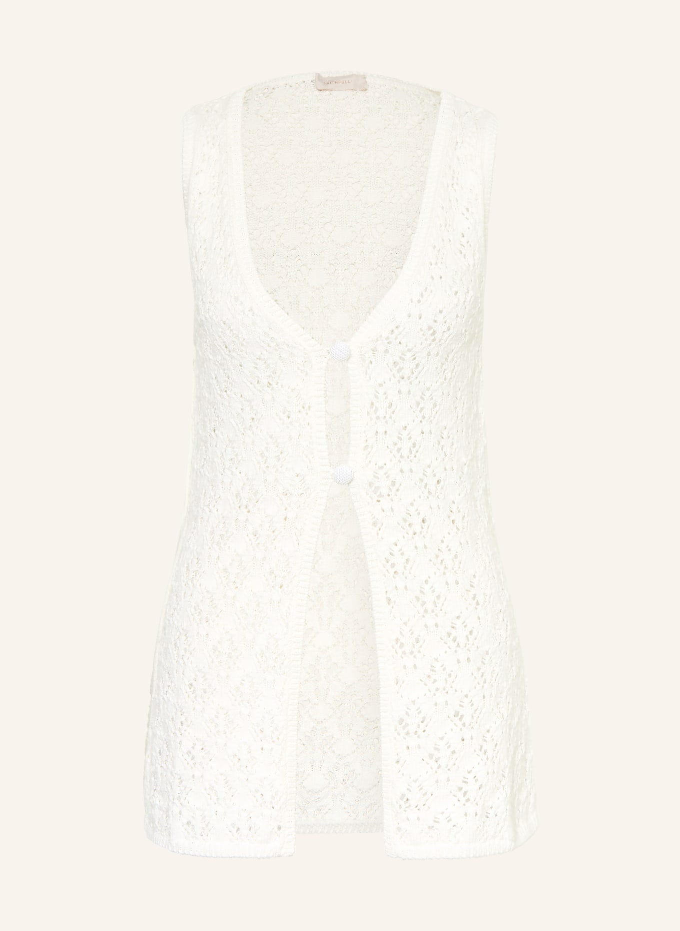 FAITHFULL THE BRAND Strickweste FIO: ECRU